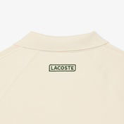 Lacoste Erkek Classic Fit Organik Pamuk Krem Polo