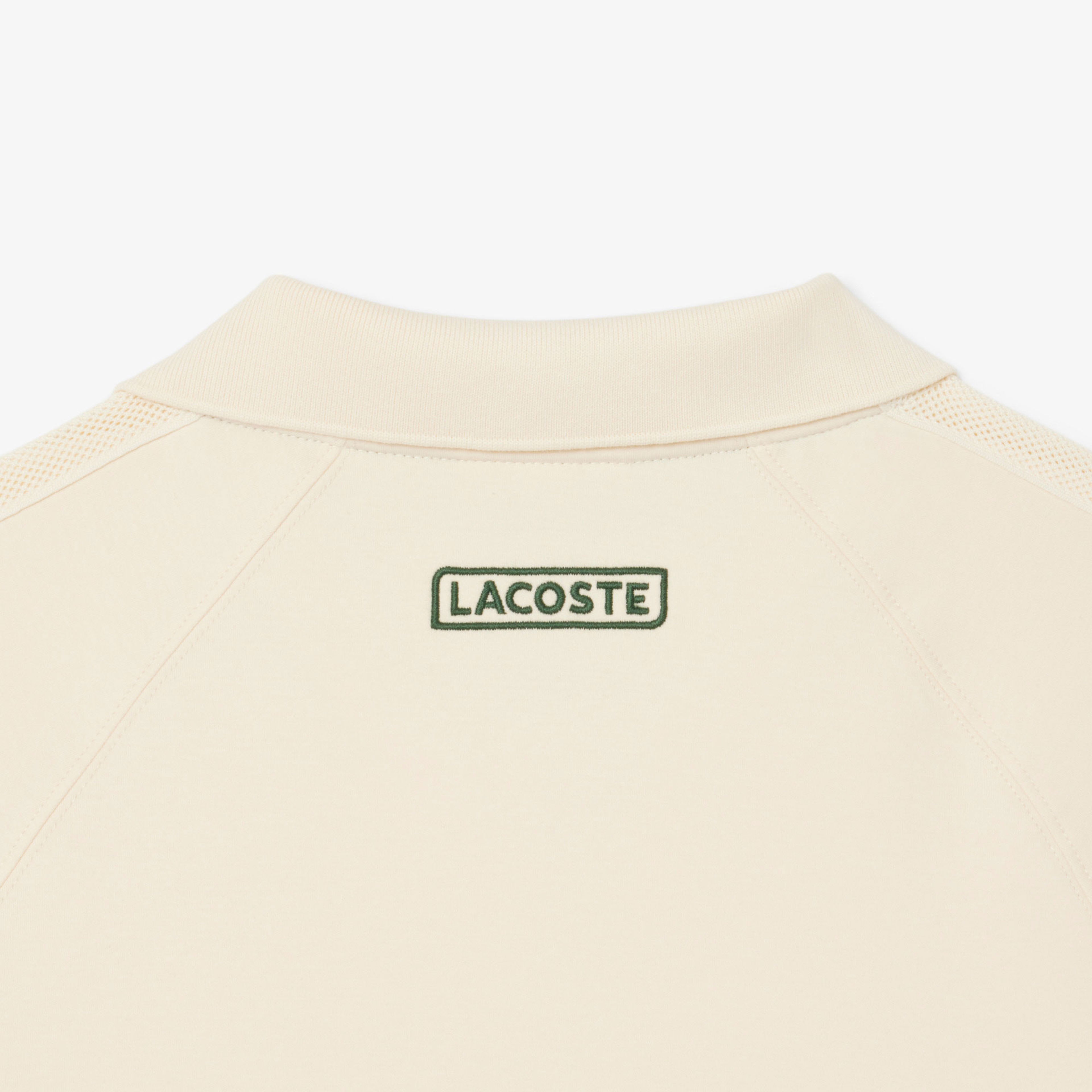 Lacoste Erkek Classic Fit Organik Pamuk Krem Polo