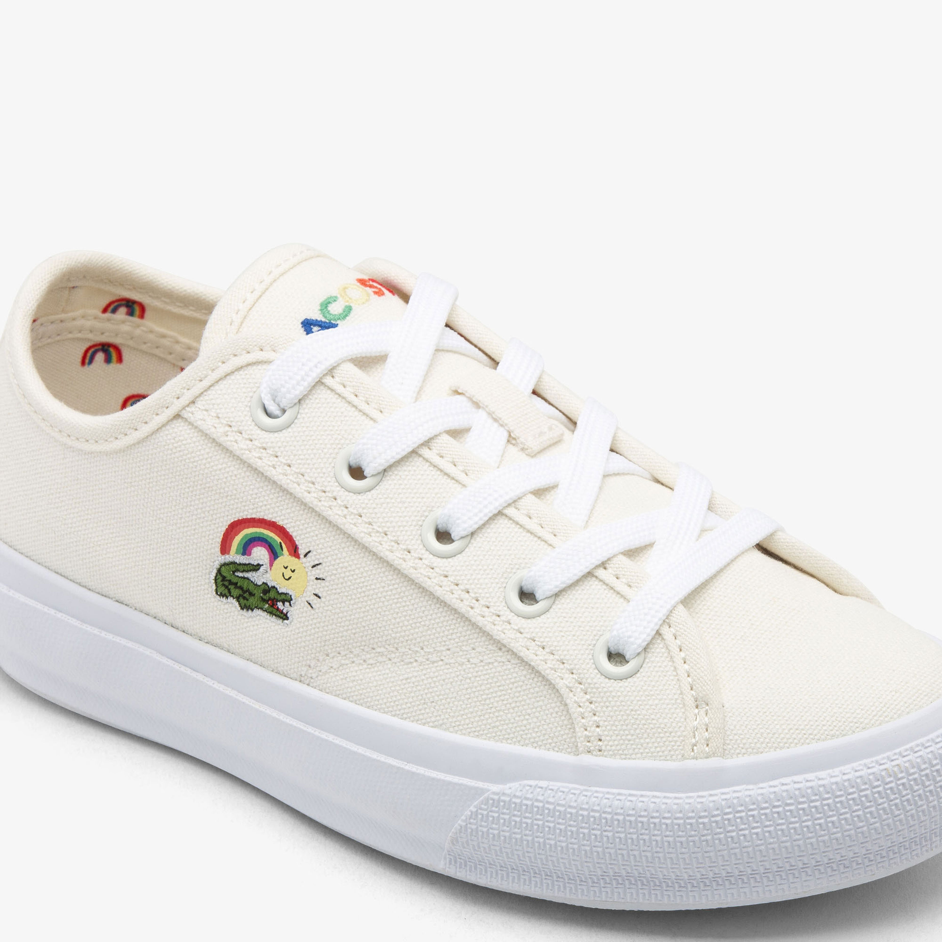 Lacoste Backcourt Çocuk Krem Sneaker