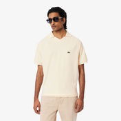 Lacoste Erkek Classic Fit Organik Pamuk Krem Polo