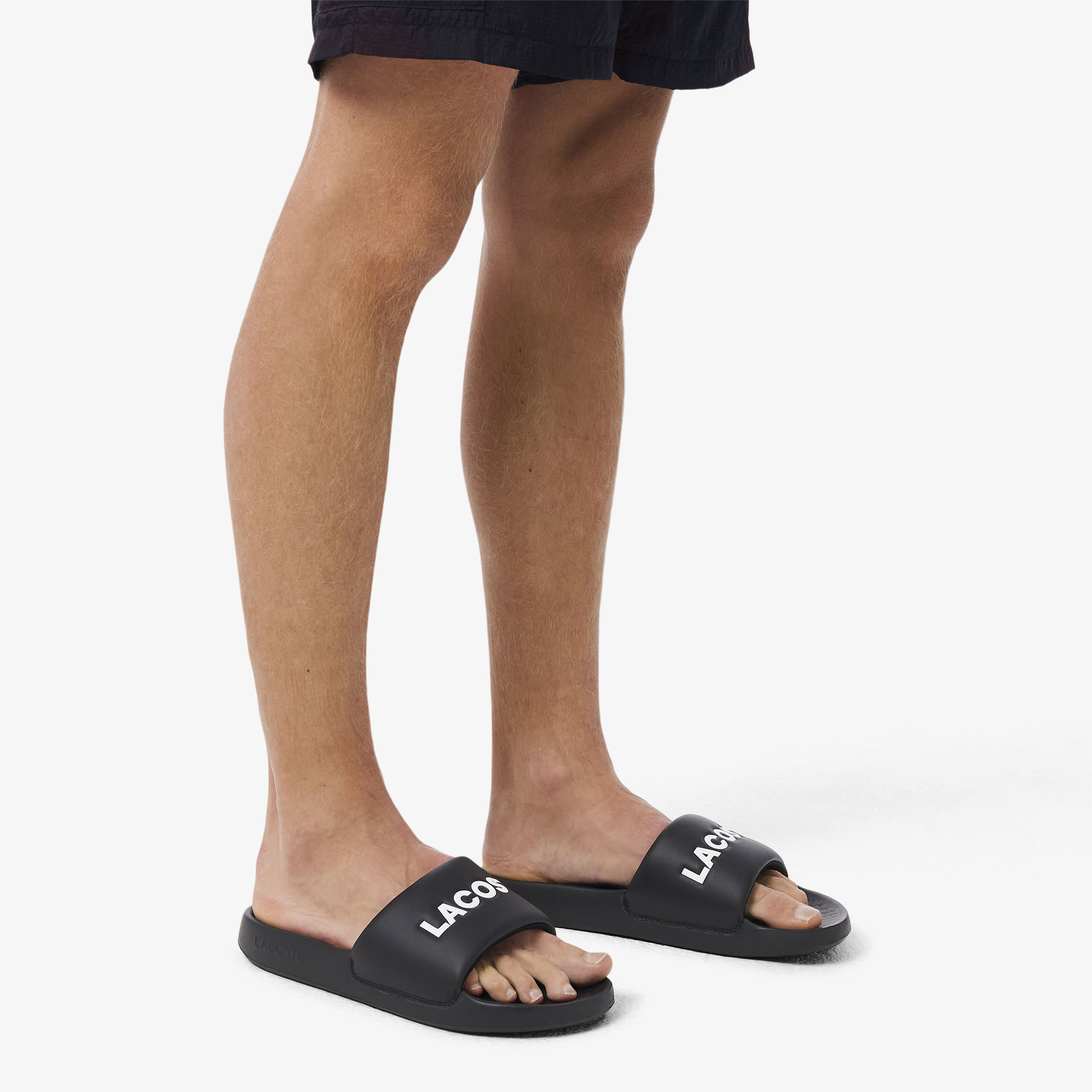 Lacoste Serve Slide 1.0 Erkek Siyah Terlik