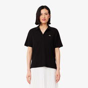 Lacoste Kadın Relaxed Fit Siyah Polo