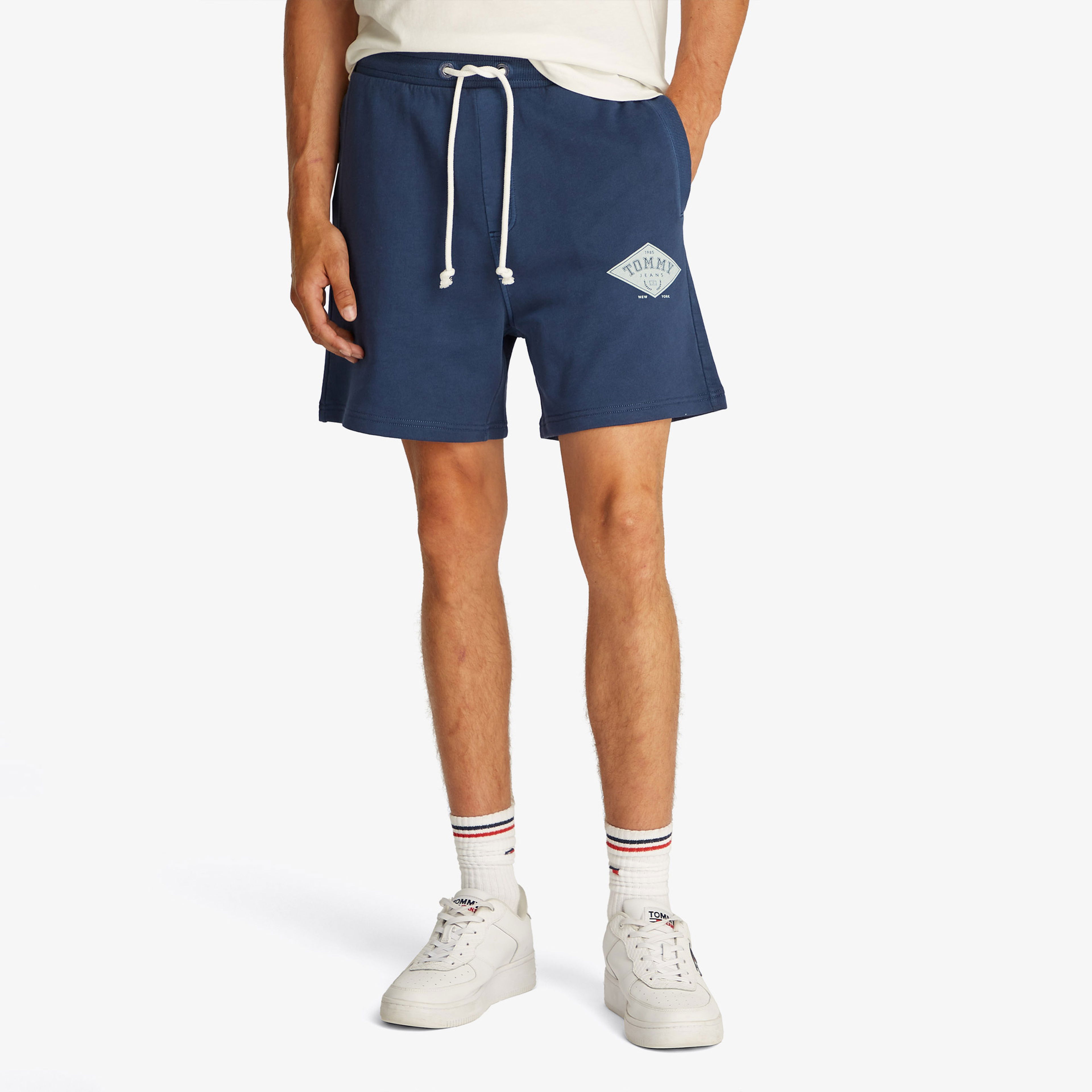 Tommy Jeans Regular Varsity Erkek Mavi Şort