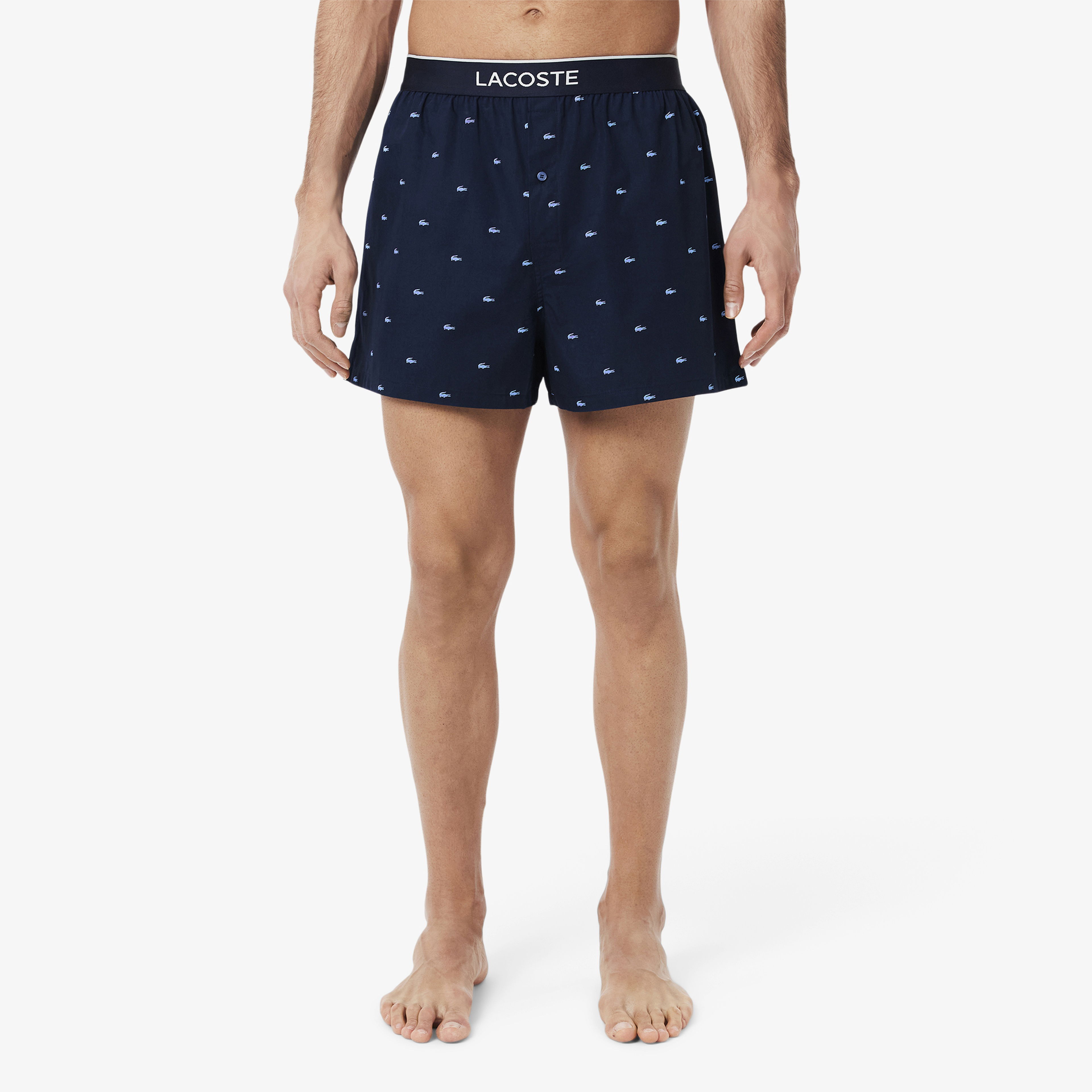 Lacoste Erkek Baskılı 3'lü Renkli Boxer