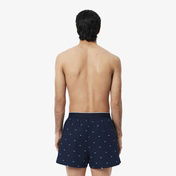 Lacoste Erkek Baskılı 3'lü Renkli Boxer