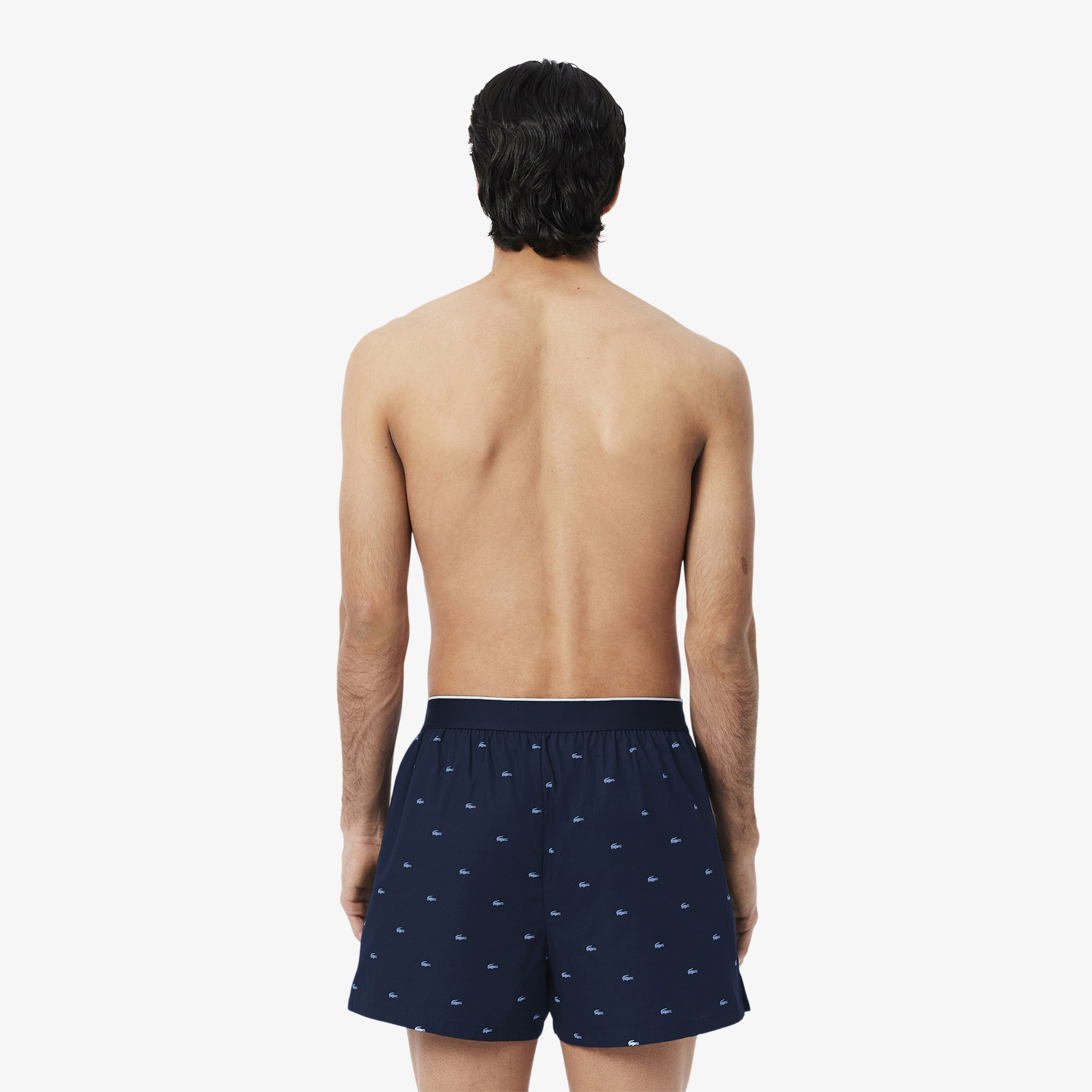 Lacoste Erkek Baskılı 3'lü Renkli Boxer