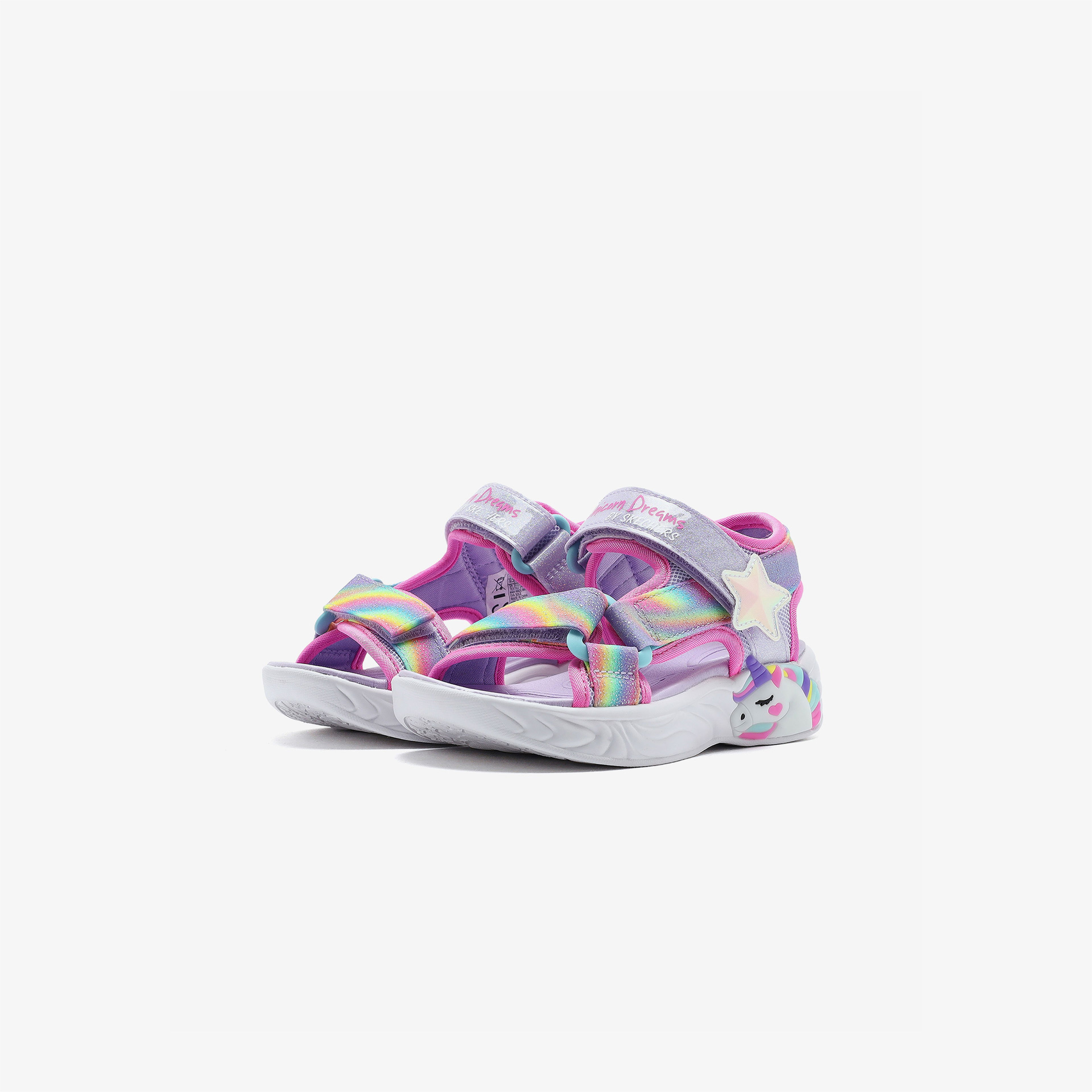 Skechers Unicorn Dreams Çocuk Mor Işıklı Sandalet