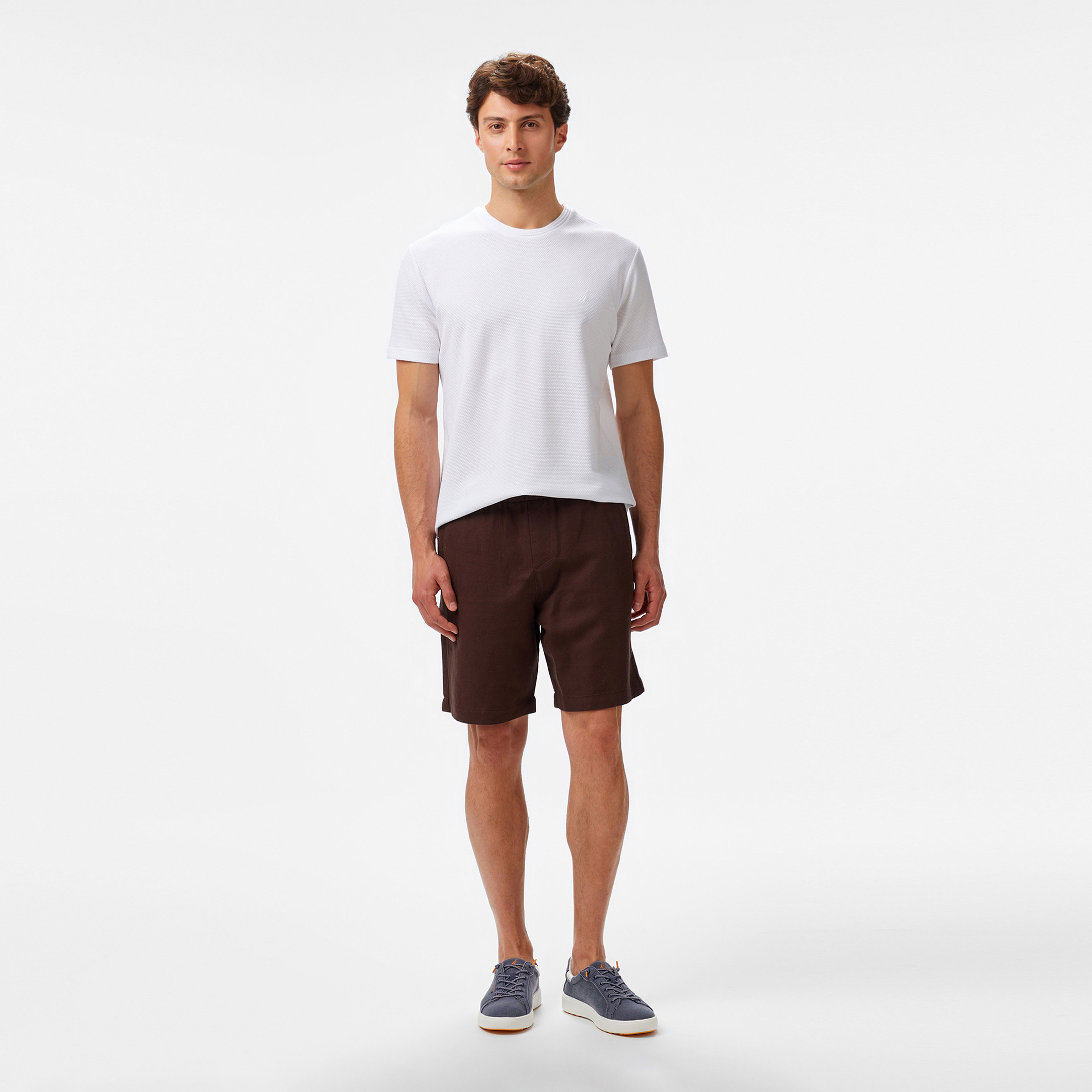 Nautica Erkek Beyaz Regular Fit T-Shirt