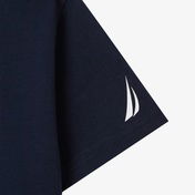 Nautica Standart Fit Desenli Çocuk Lacivert T-Shirt