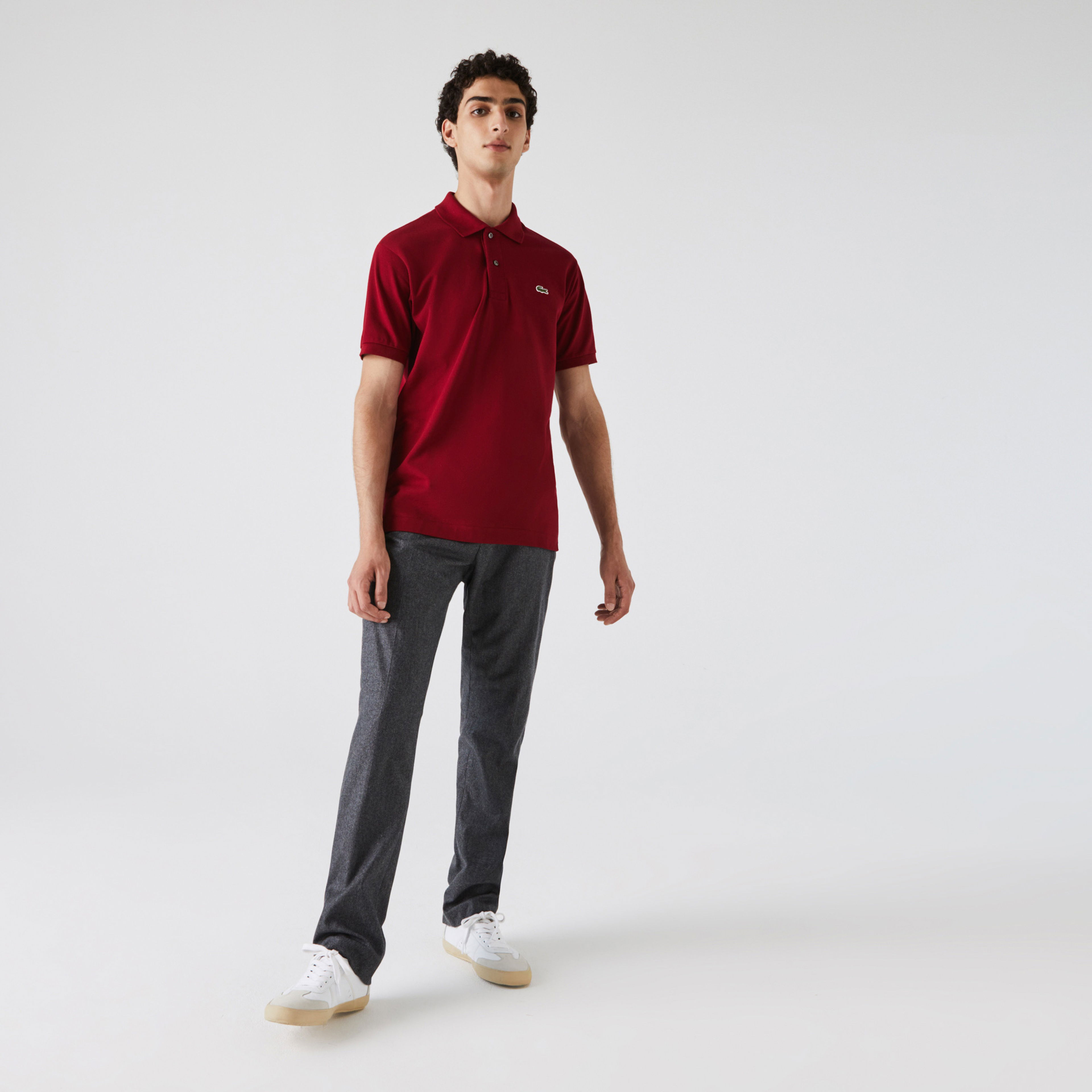 Lacoste L.12.12 Erkek Classic Fit Bordo Polo