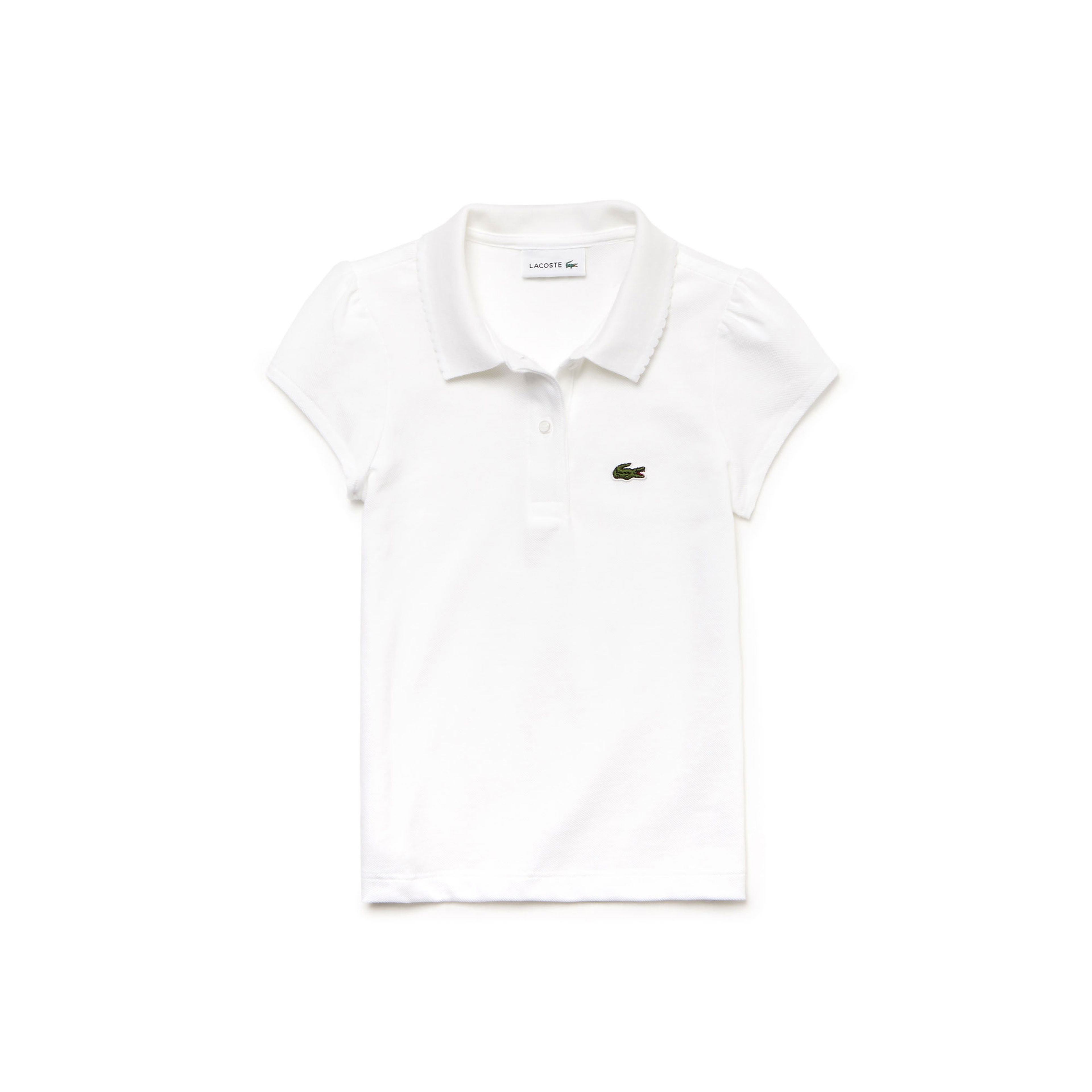 Lacoste Kız Çocuk Beyaz Polo
