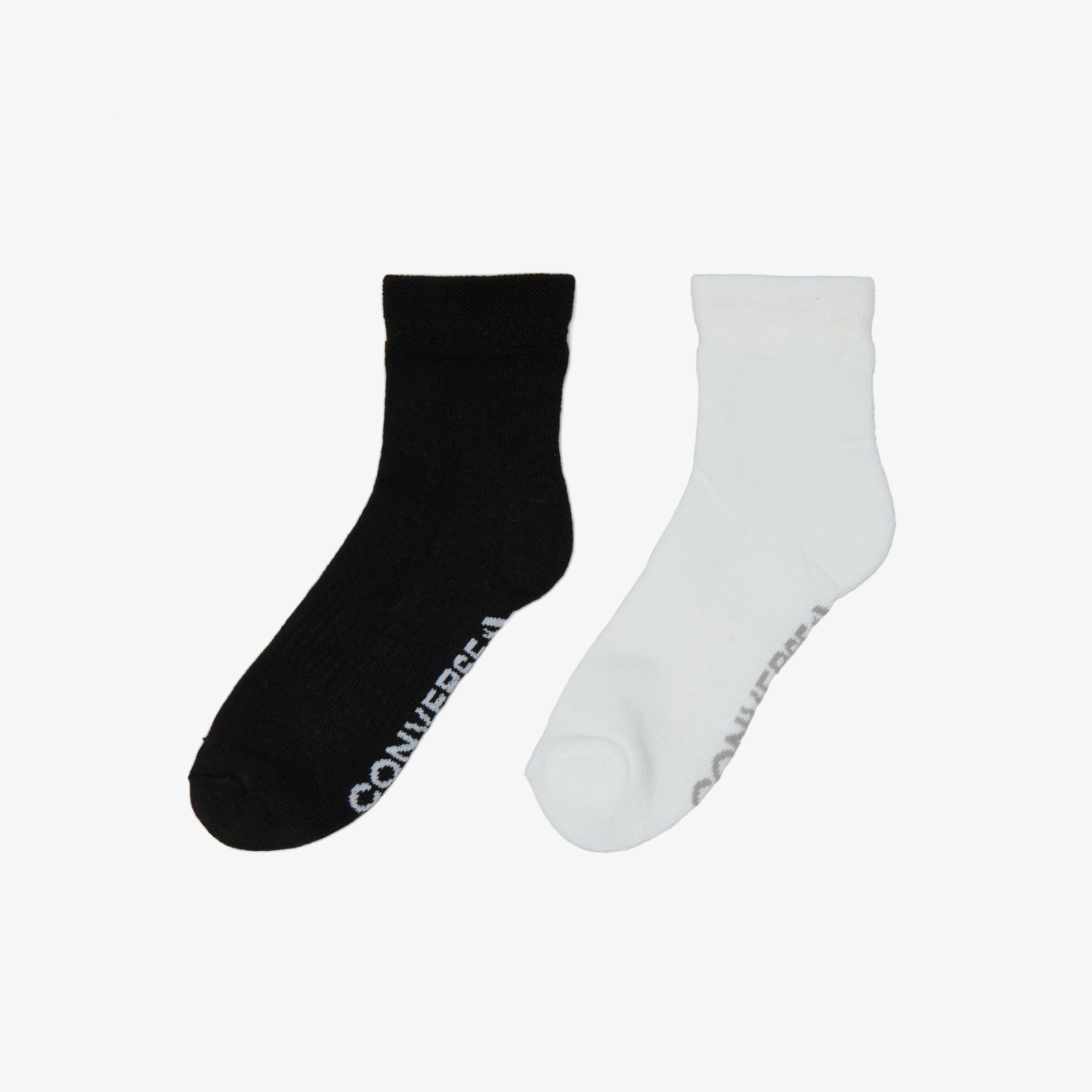 Converse Kadın 2'li Siyah Çorap