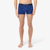 Lacoste Erkek Desenli 3'lü Renkli Boxer