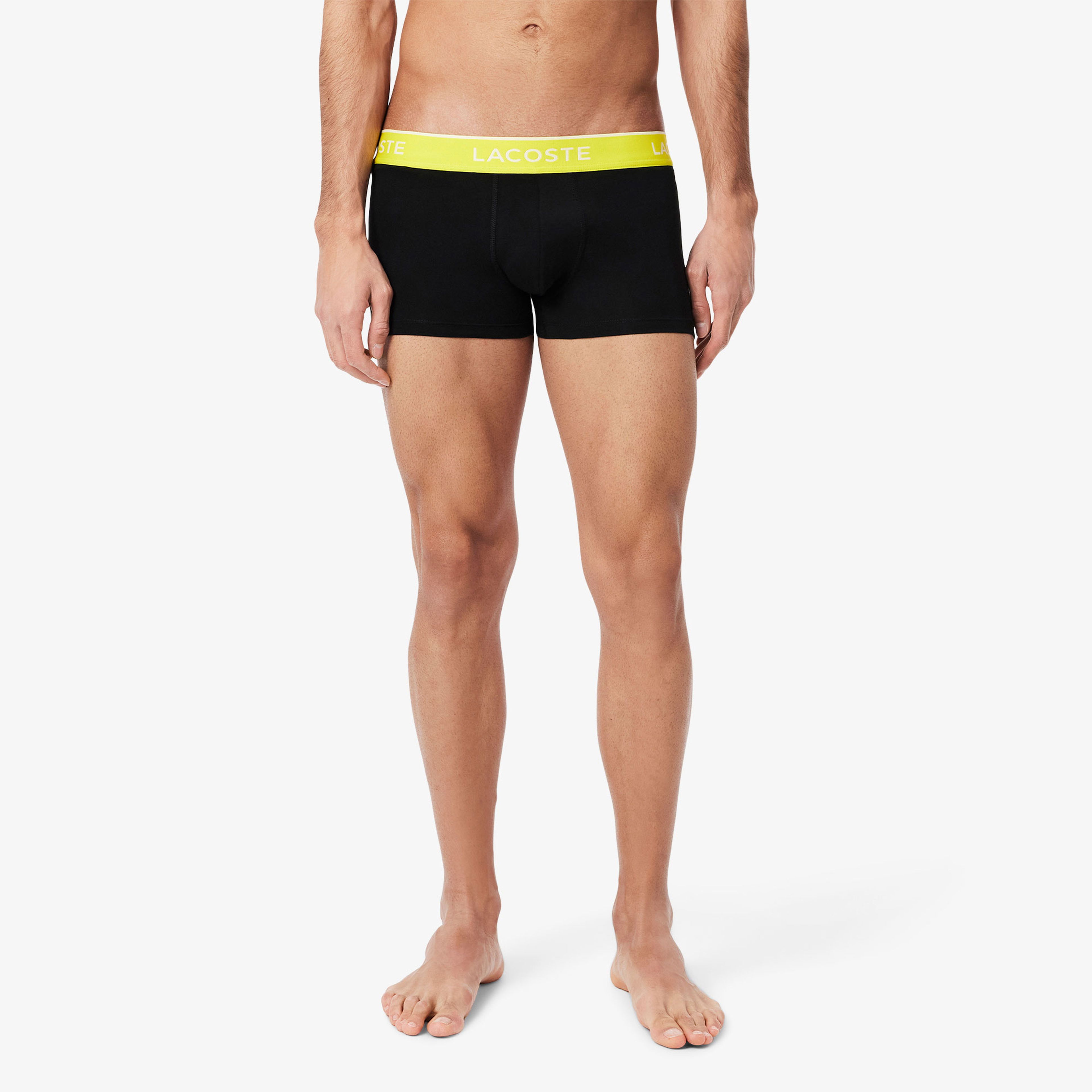 Lacoste Erkek 3'lü Siyah Boxer
