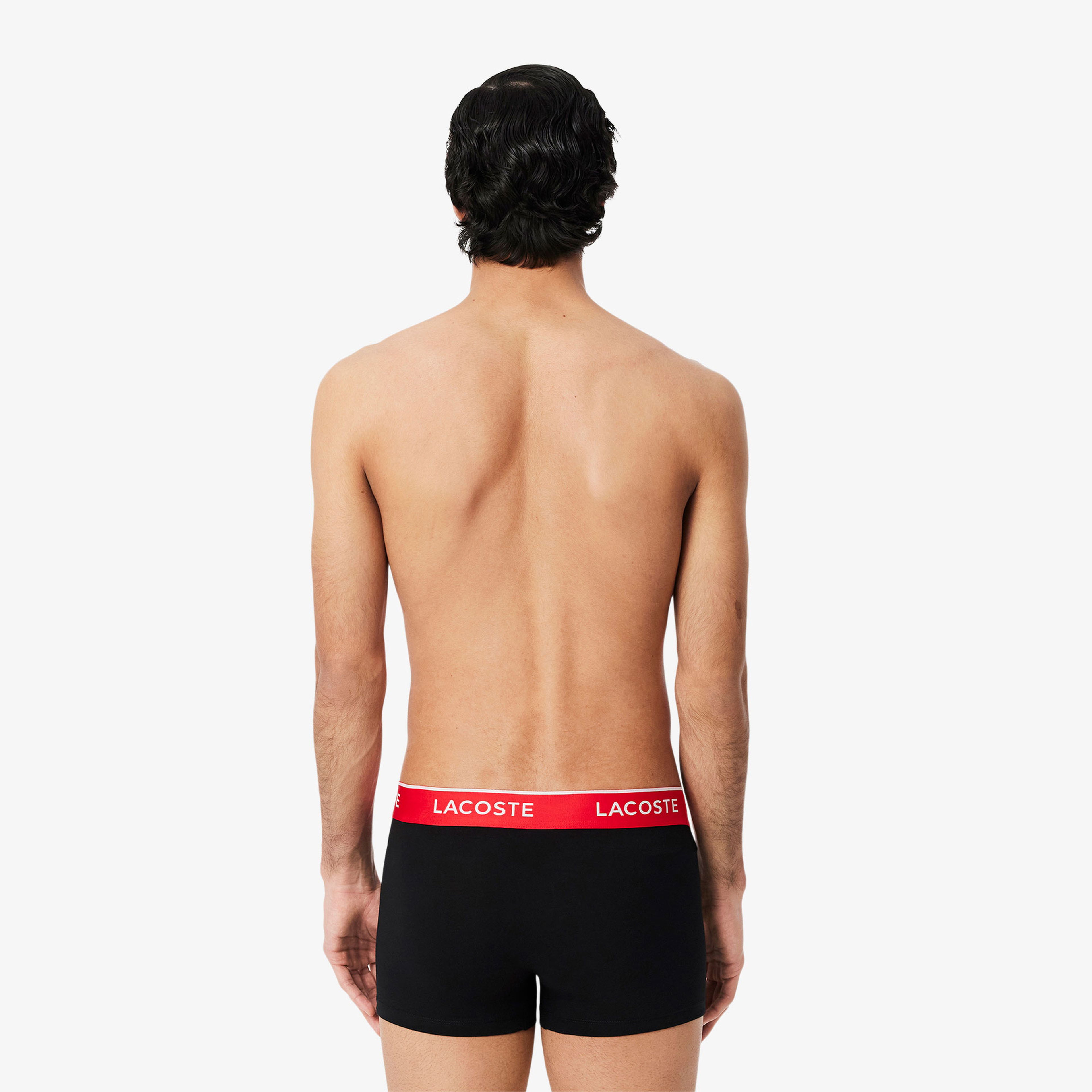 Lacoste Erkek 3'lü Siyah Boxer
