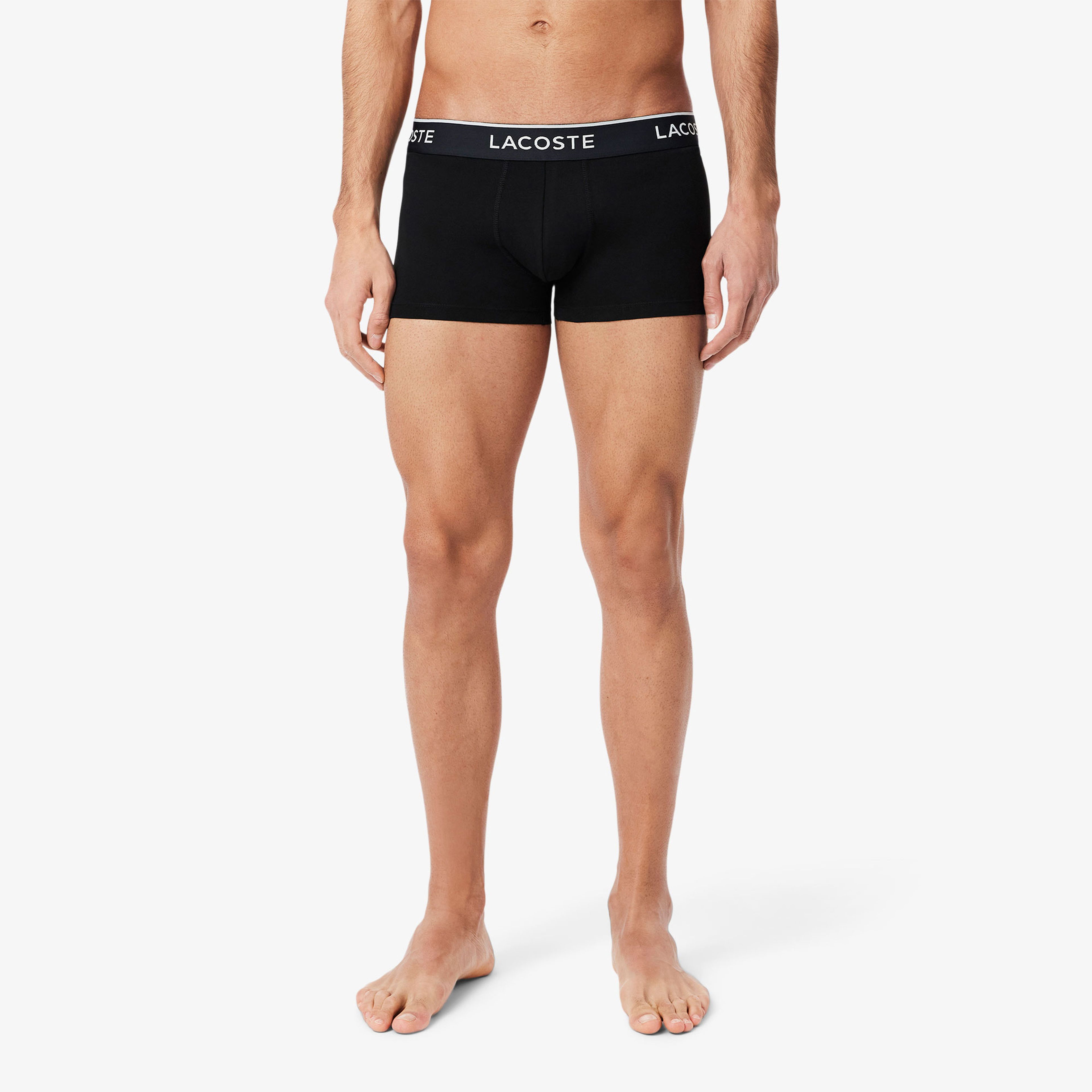 Lacoste Erkek 3'lü Siyah Boxer