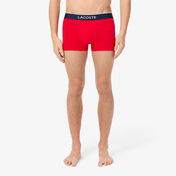Lacoste Erkek Desenli 3'lü Renkli Boxer