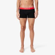 Lacoste Erkek 3'lü Siyah Boxer