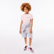 Lacoste Çocuk Bisiklet Yaka Açık Pembe T-Shirt