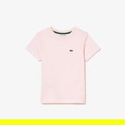 Lacoste Çocuk Bisiklet Yaka Açık Pembe T-Shirt