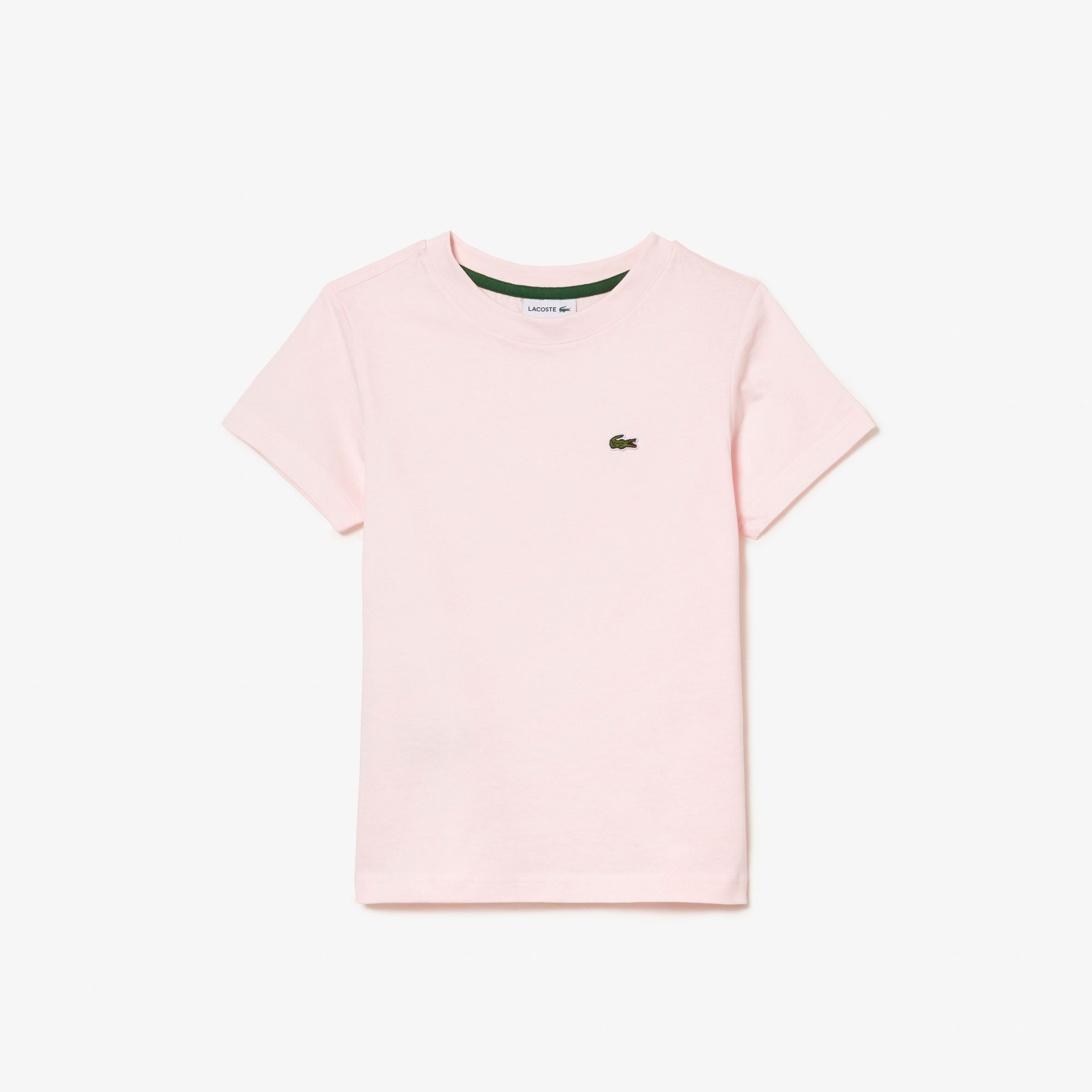 Lacoste Çocuk Bisiklet Yaka Açık Pembe T-Shirt