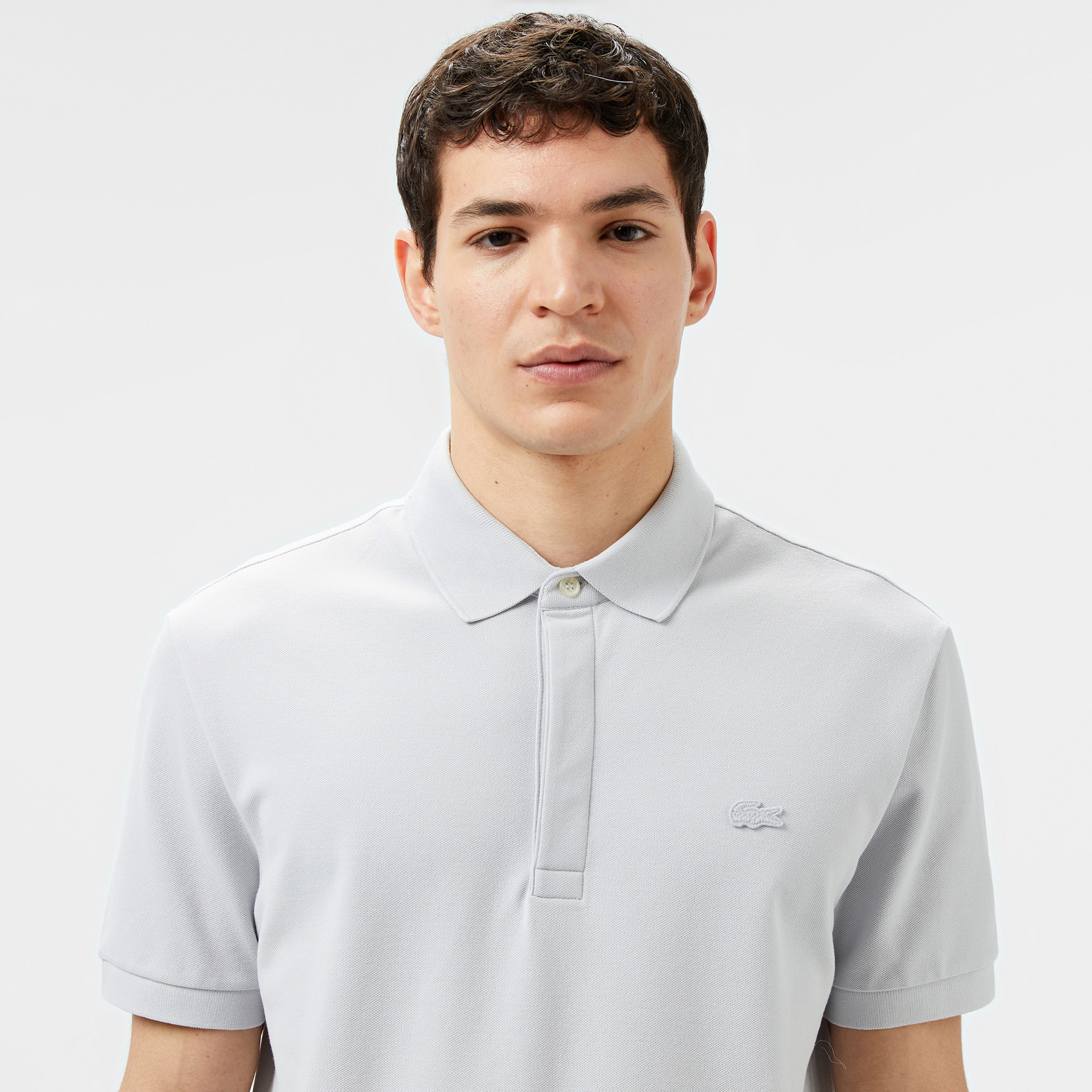 Lacoste Paris Erkek Regular Fit Gri Polo