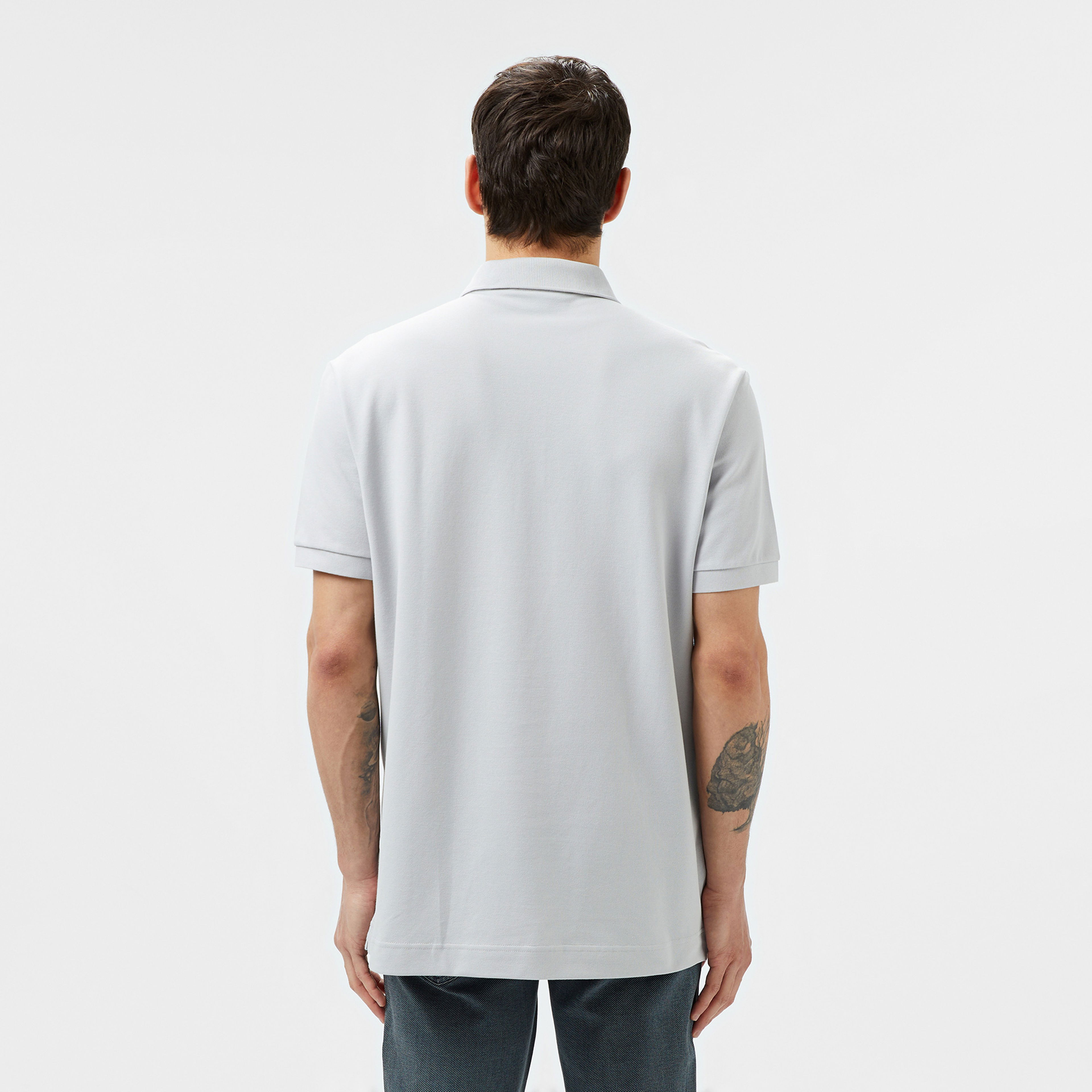 Lacoste Paris Erkek Regular Fit Gri Polo