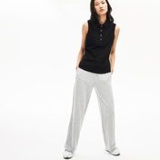 Lacoste L.12.D Kadın Slim Fit Kolsuz Siyah Polo