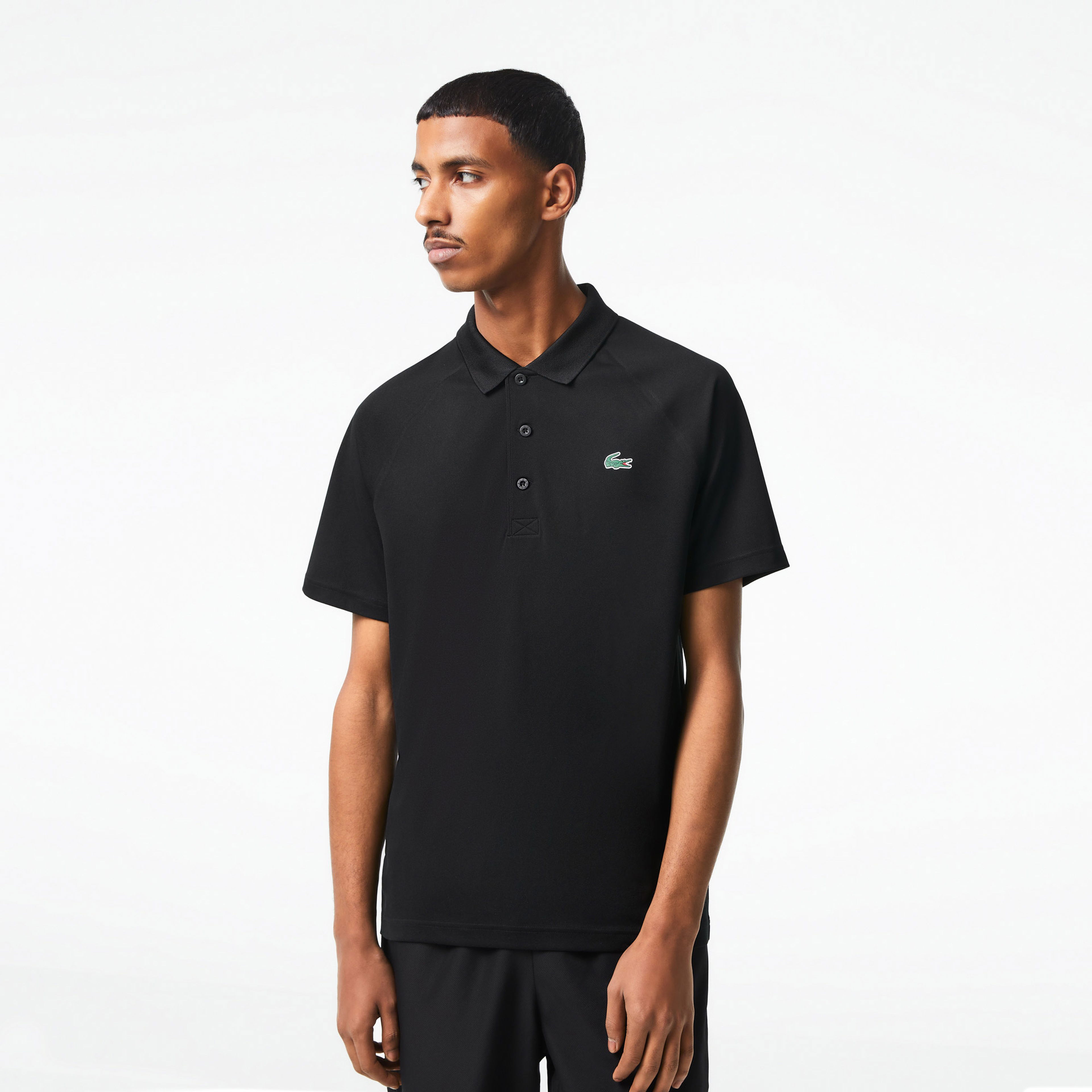 Lacoste SPORT Erkek Regular Fit Siyah Polo