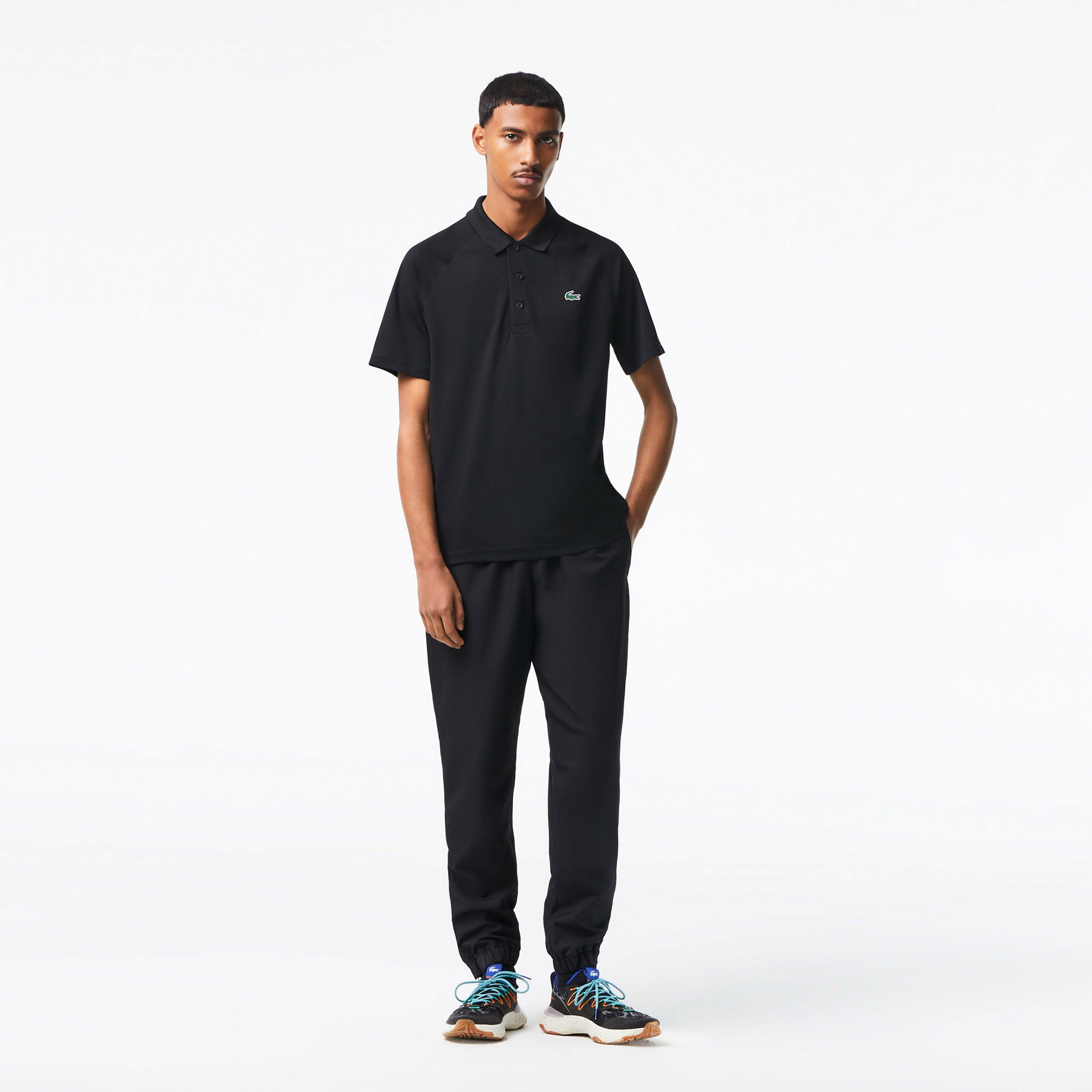 Lacoste SPORT Erkek Regular Fit Siyah Polo