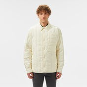 Lacoste Erkek Relaxed Fit Gömlek Yaka Desenli Beyaz Ceket