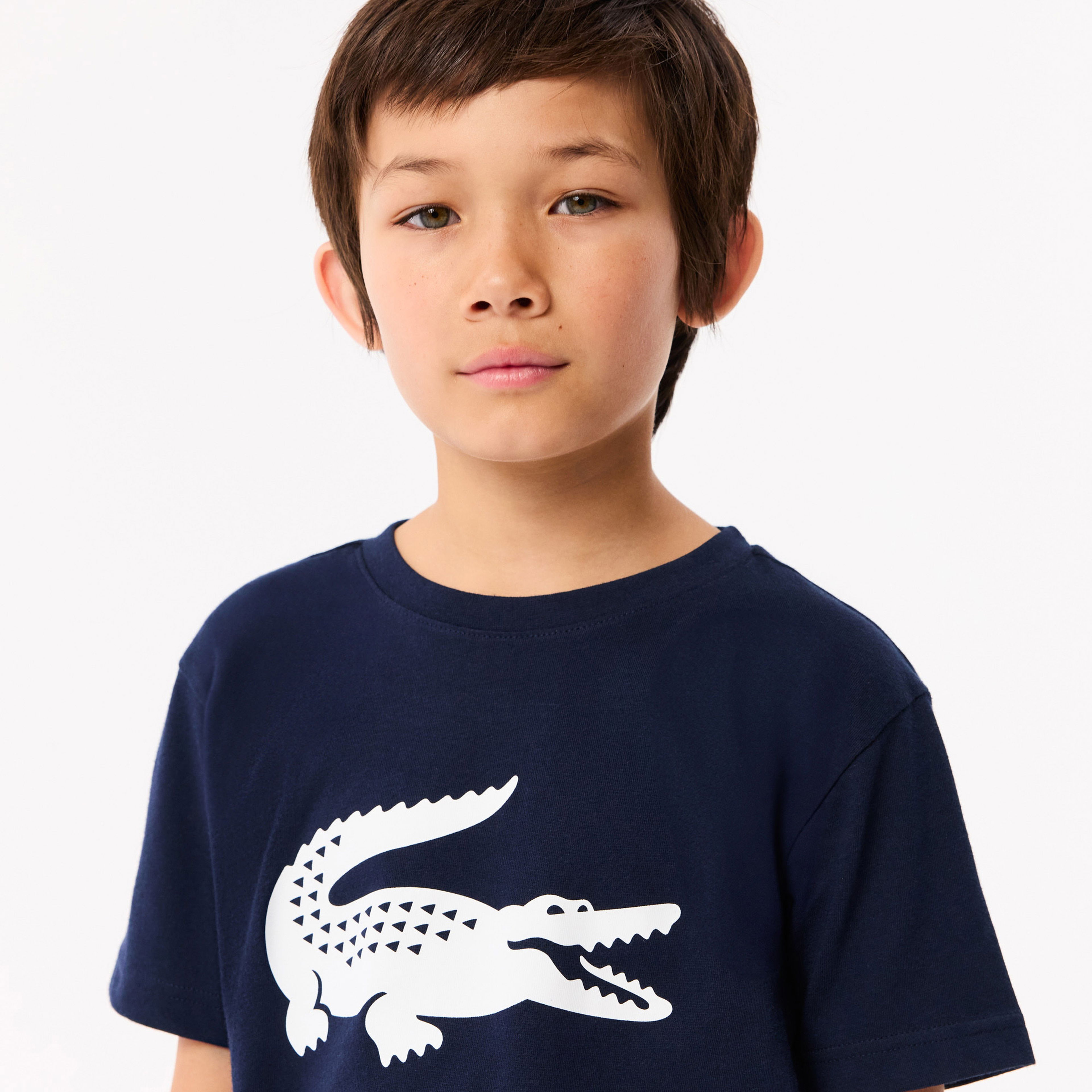 Lacoste Erkek Çocuk Baskılı Lacivert T-Shirt