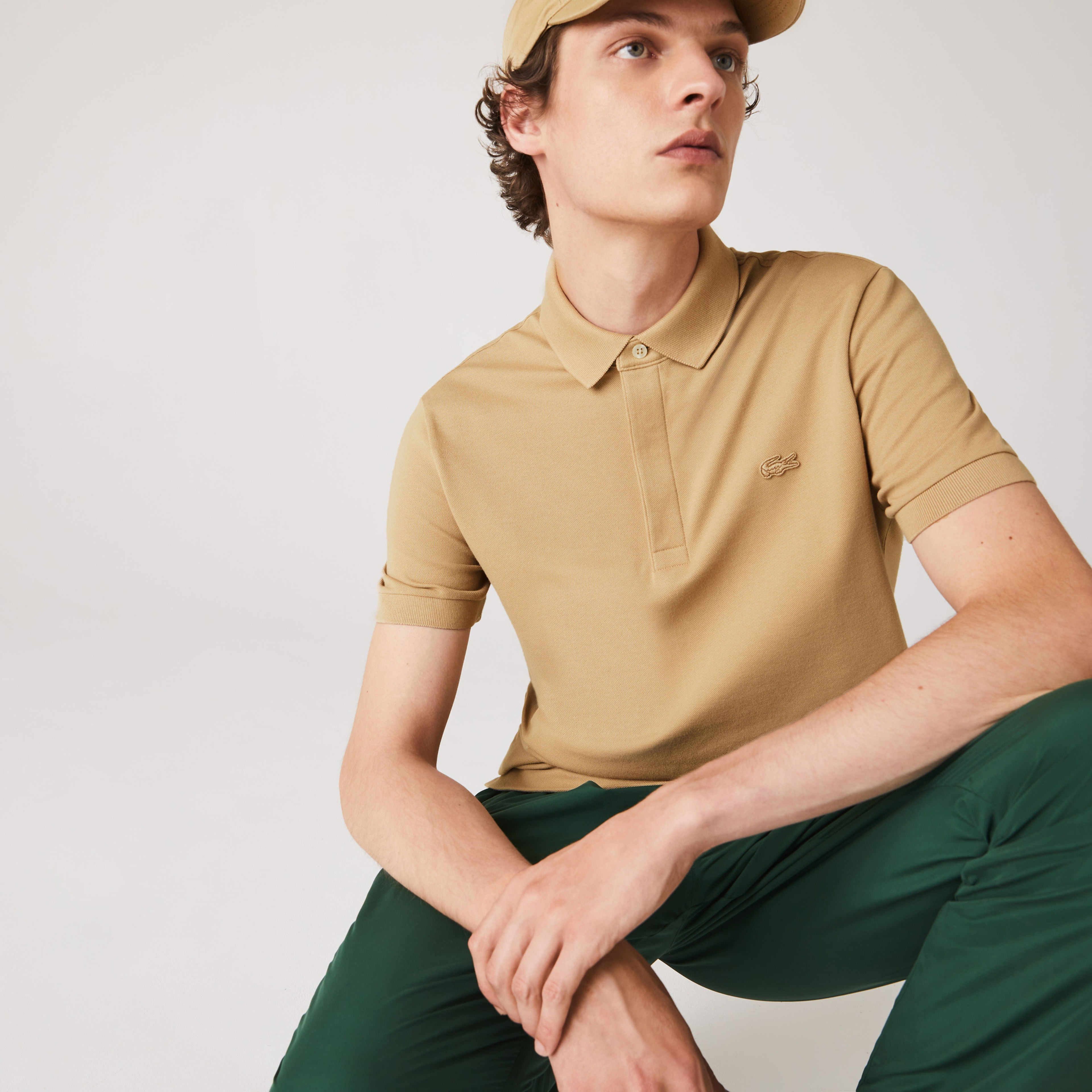 Lacoste Paris Erkek Regular Fit Bej Polo
