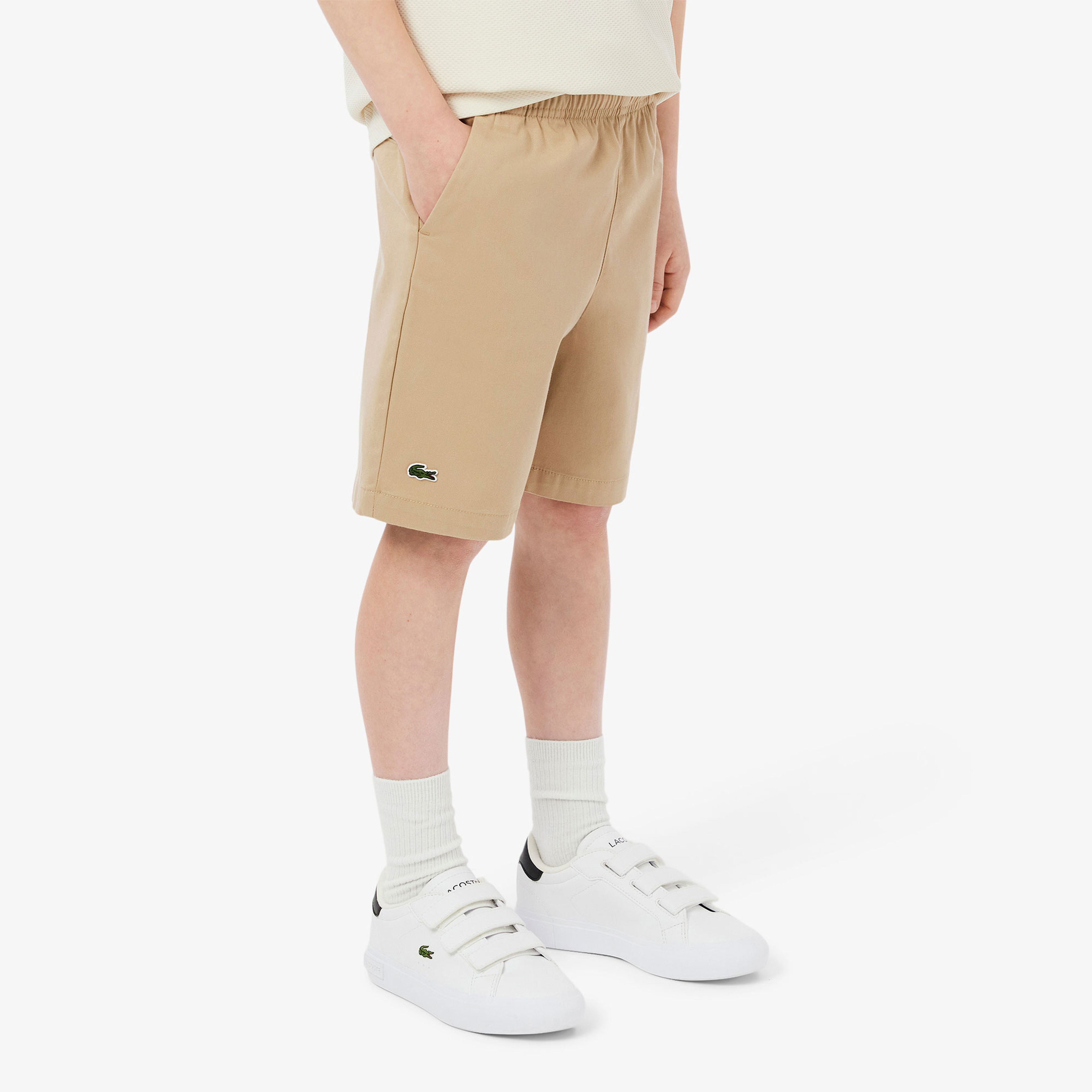 Lacoste Erkek Çocuk Bej Bermuda Şort