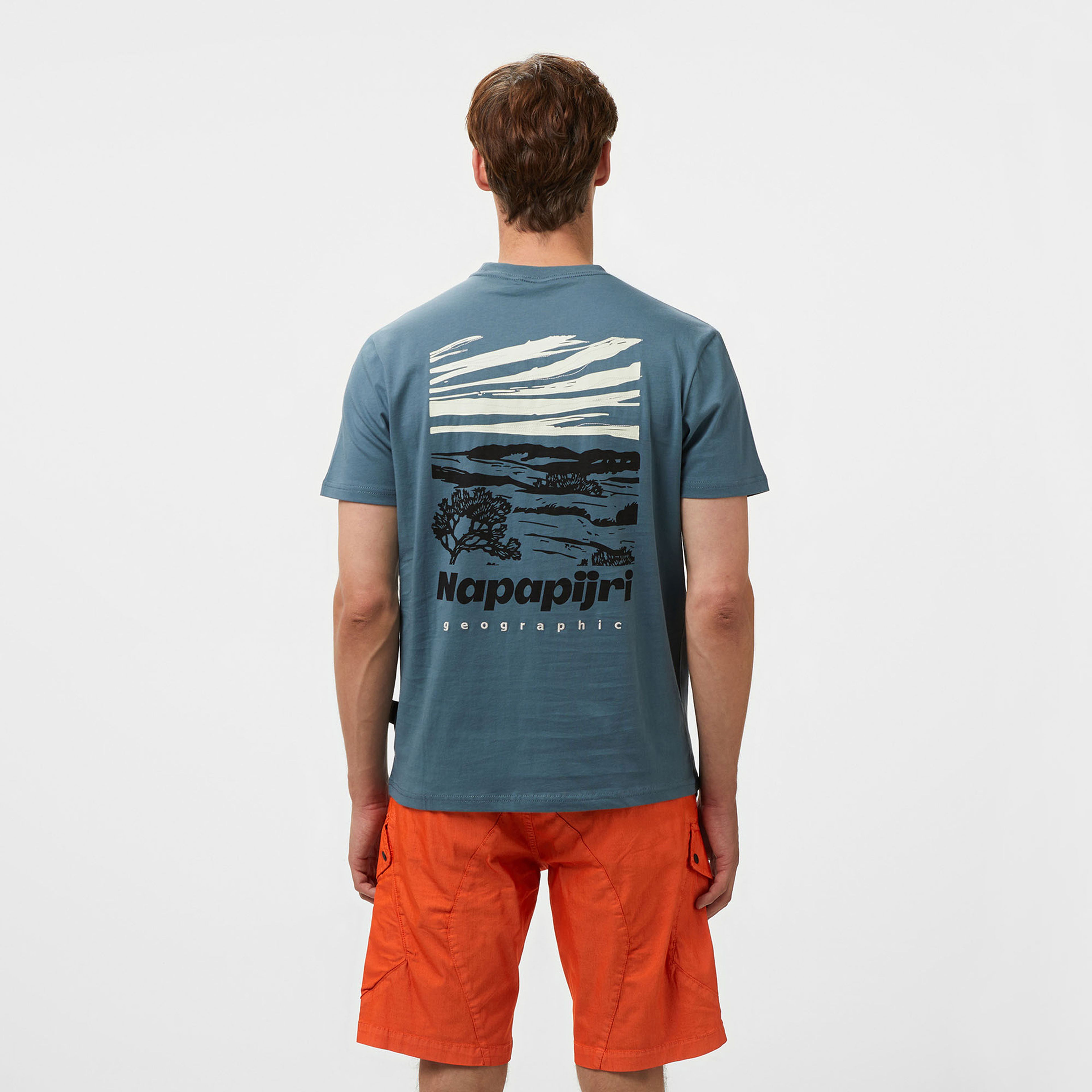 Napapijri  S-Vignoni Back SS Erkek Gri T-Shirt
