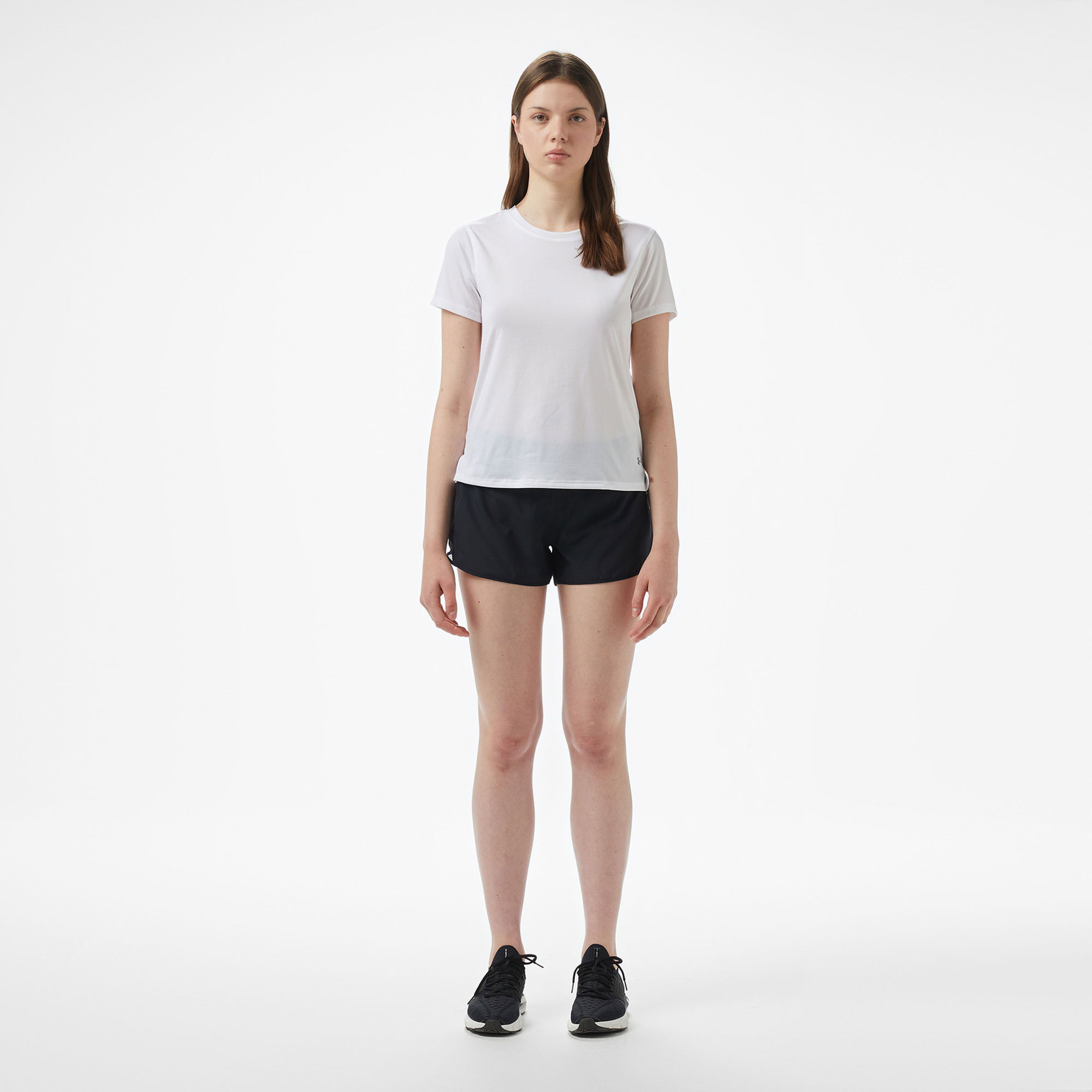 Under Armour Launch leeve Kadın Beyaz Koşu T-Shirtü