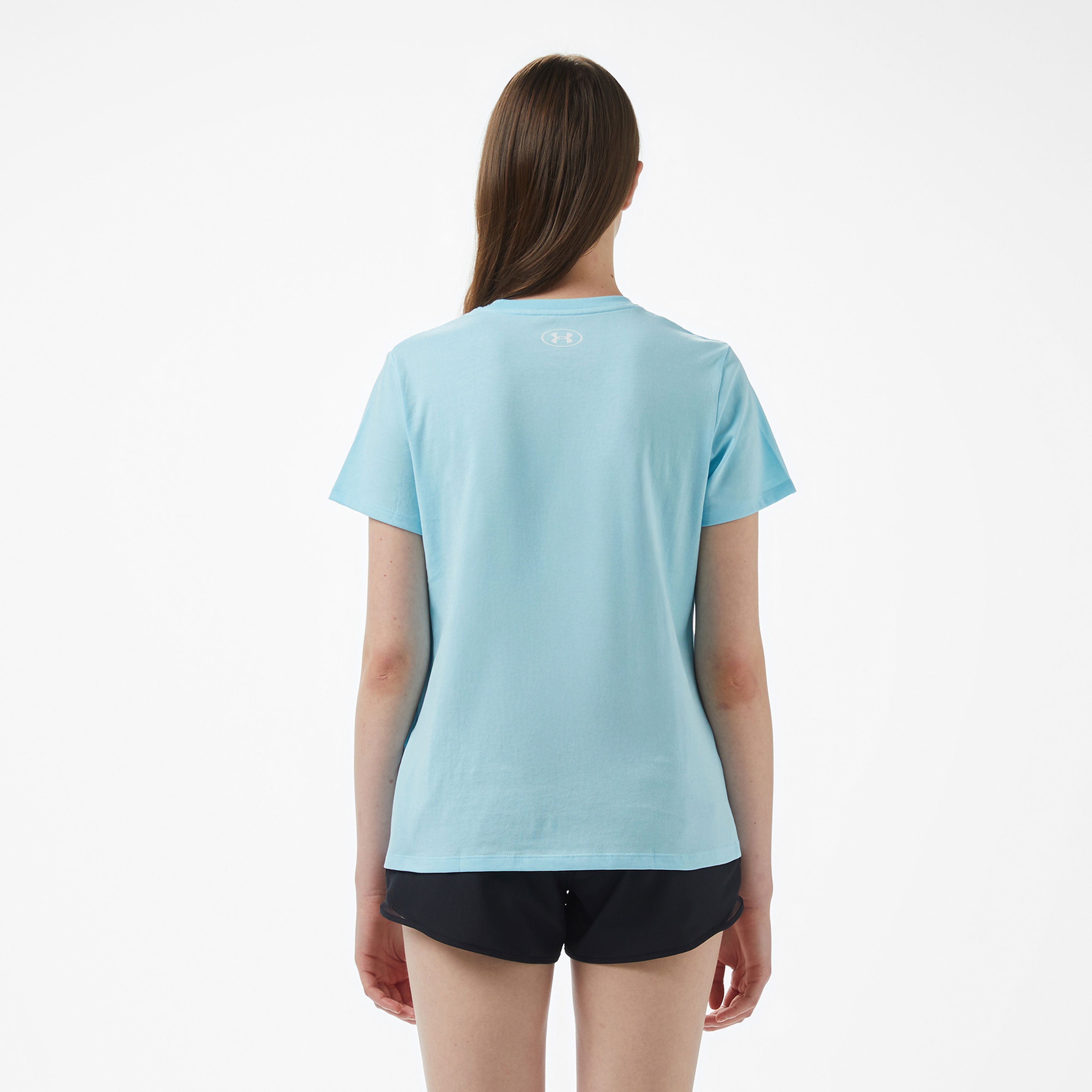 Under Armour Rival Outline Ss Kadın Gri T-Shirt