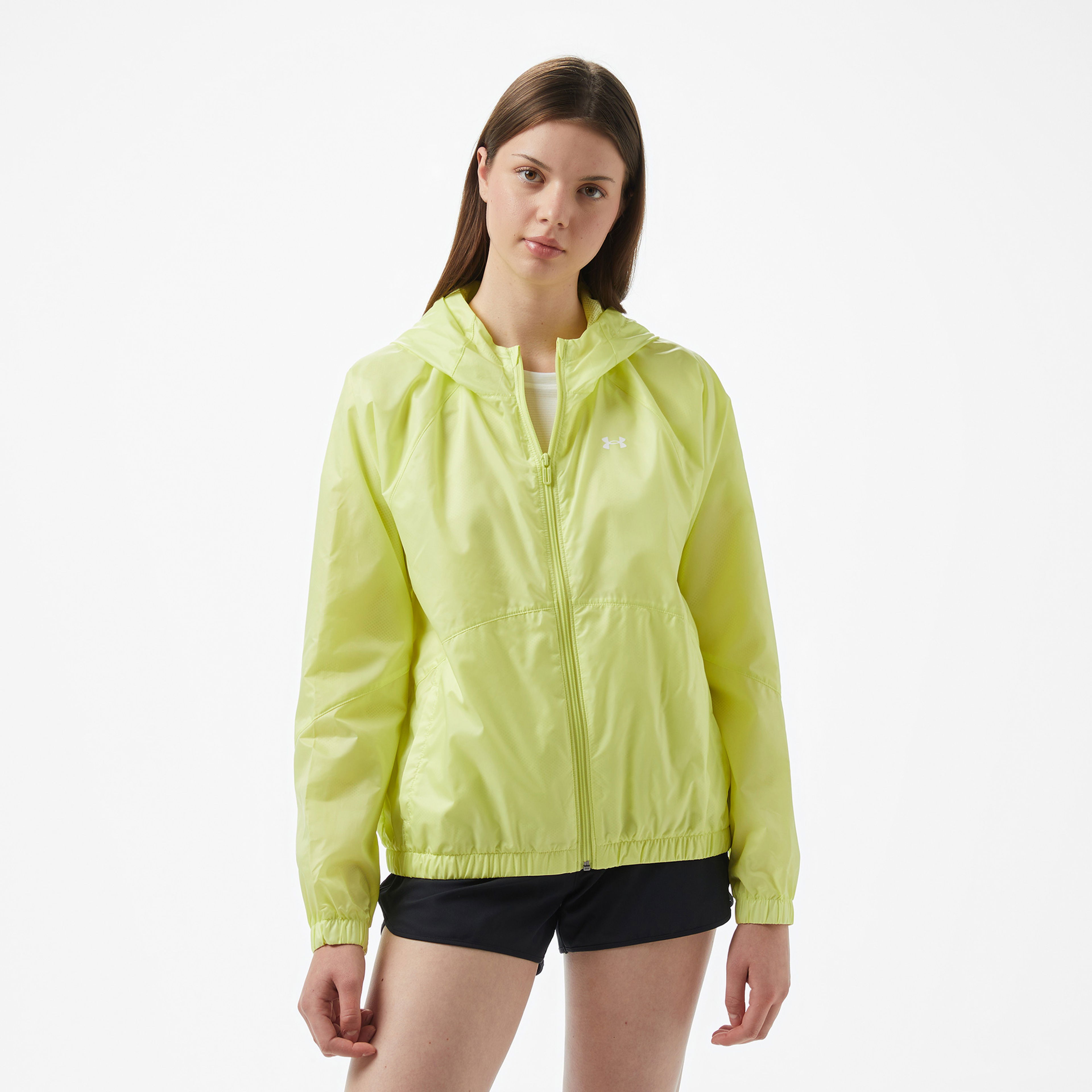 Under Armour Rival Sport Windbreak Kadın Sarı Ceket