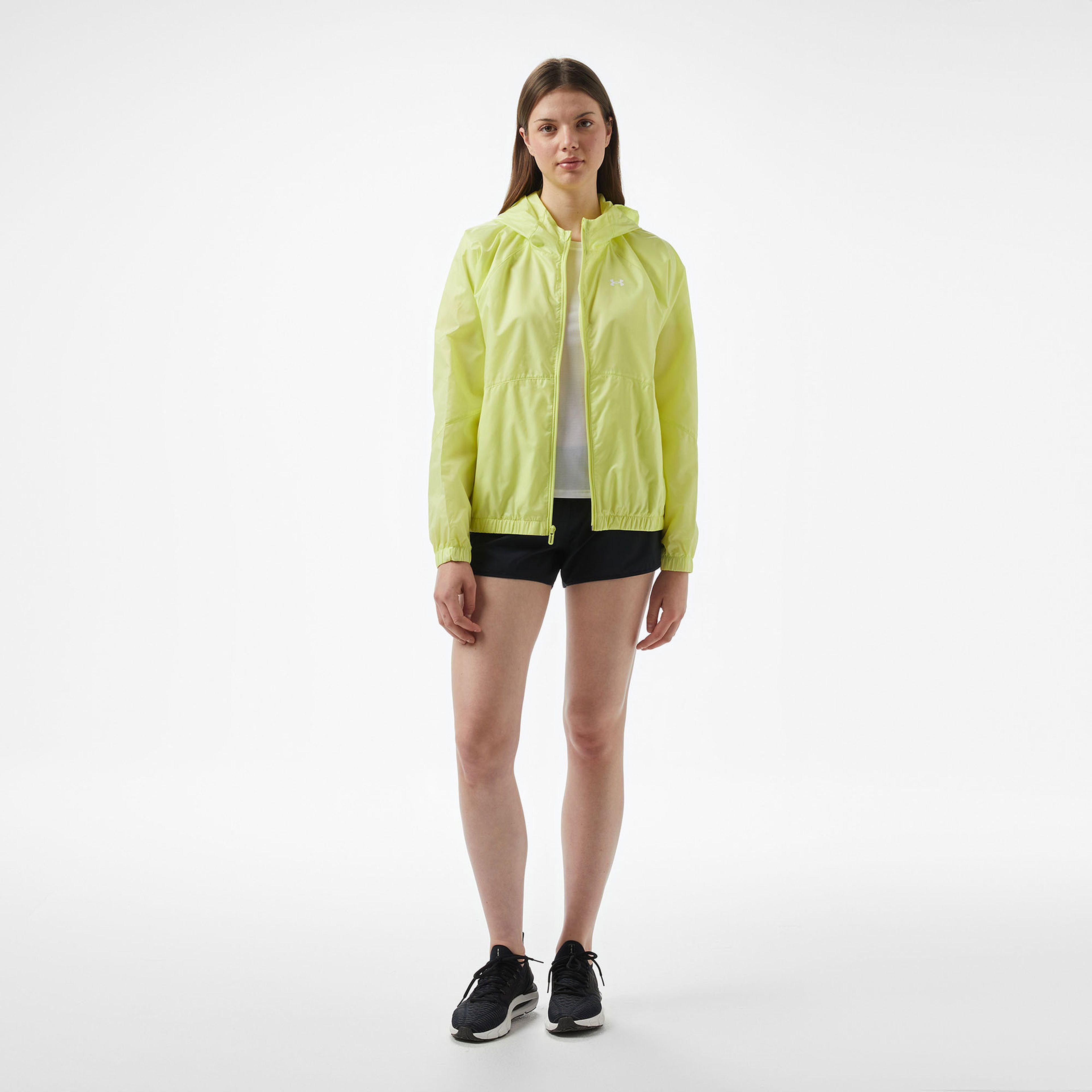 Under Armour Rival Sport Windbreak Kadın Sarı Ceket