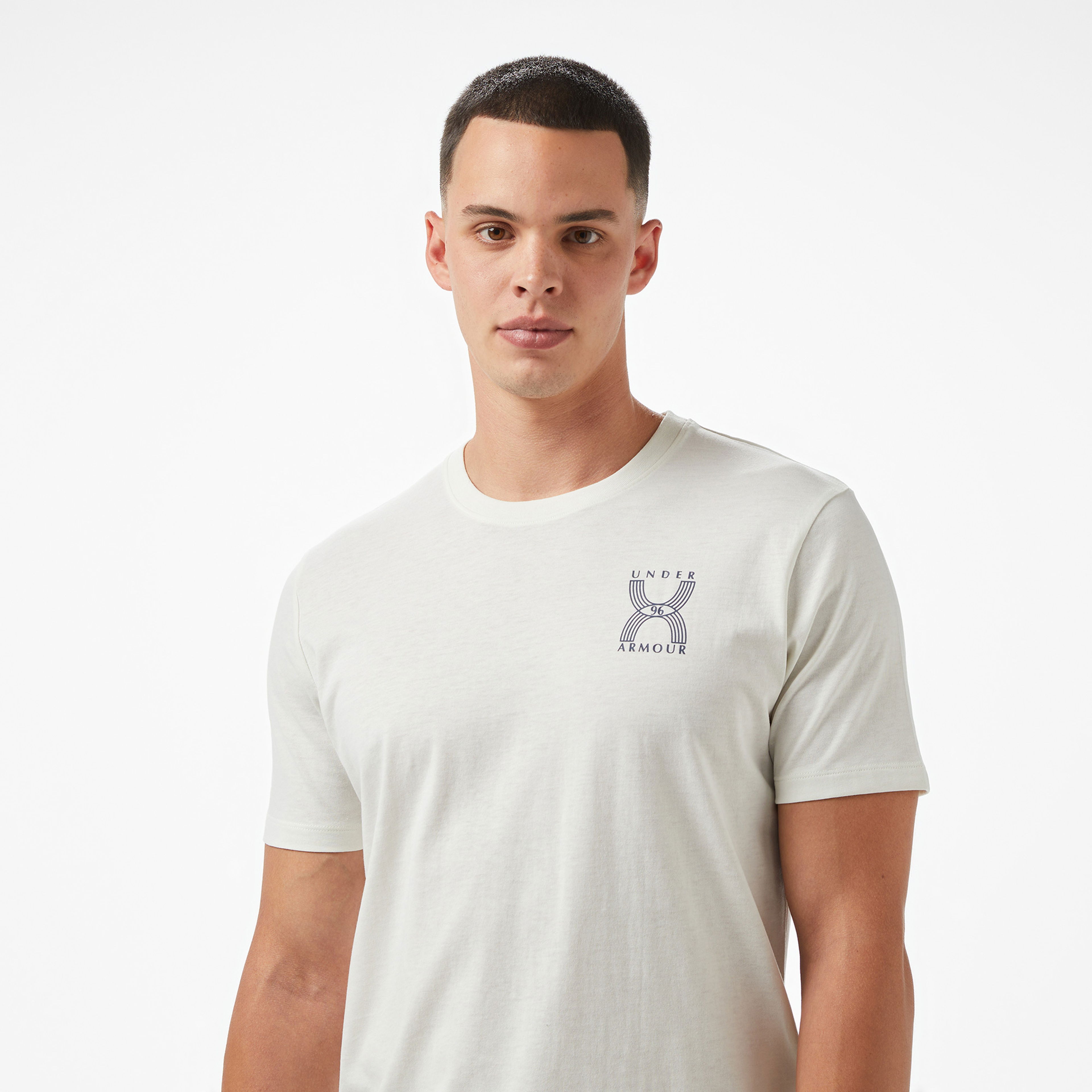 Under Armour Run 96 Beyaz Erkek T-Shirt