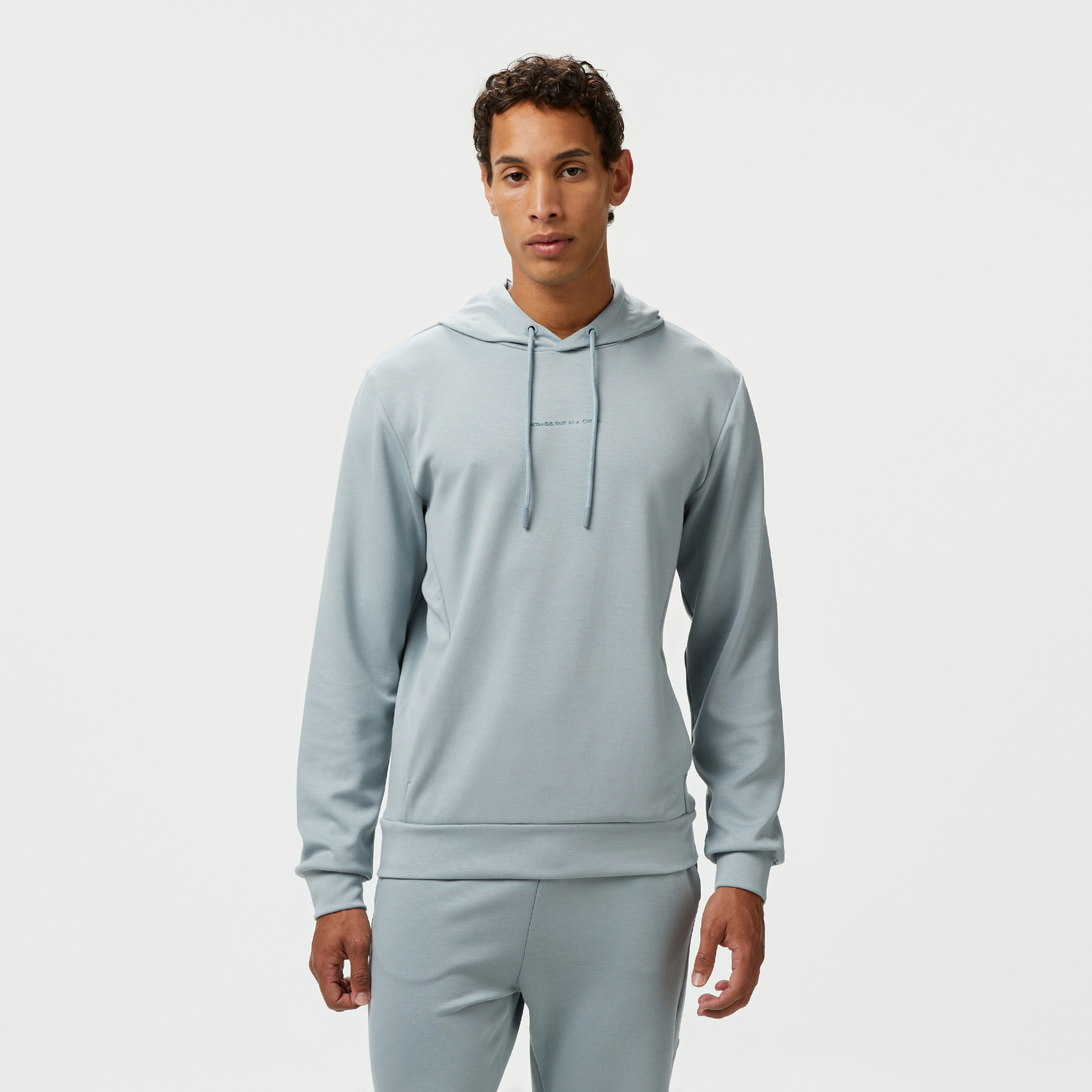 Sportempt Stm319 Erkek Gri Hoodie
