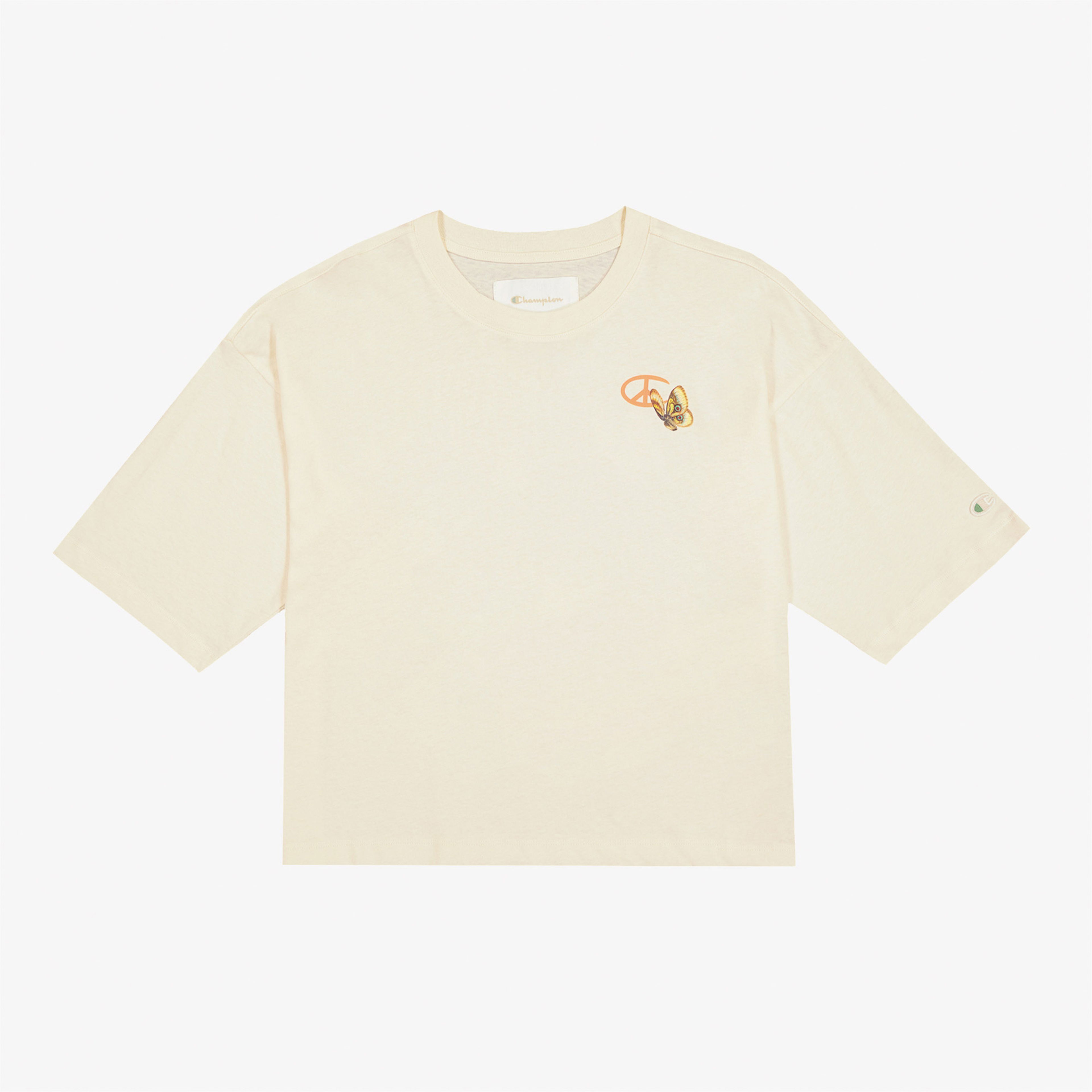 Champion Eco Future Cuffed Kadın Beyaz T-Shirt