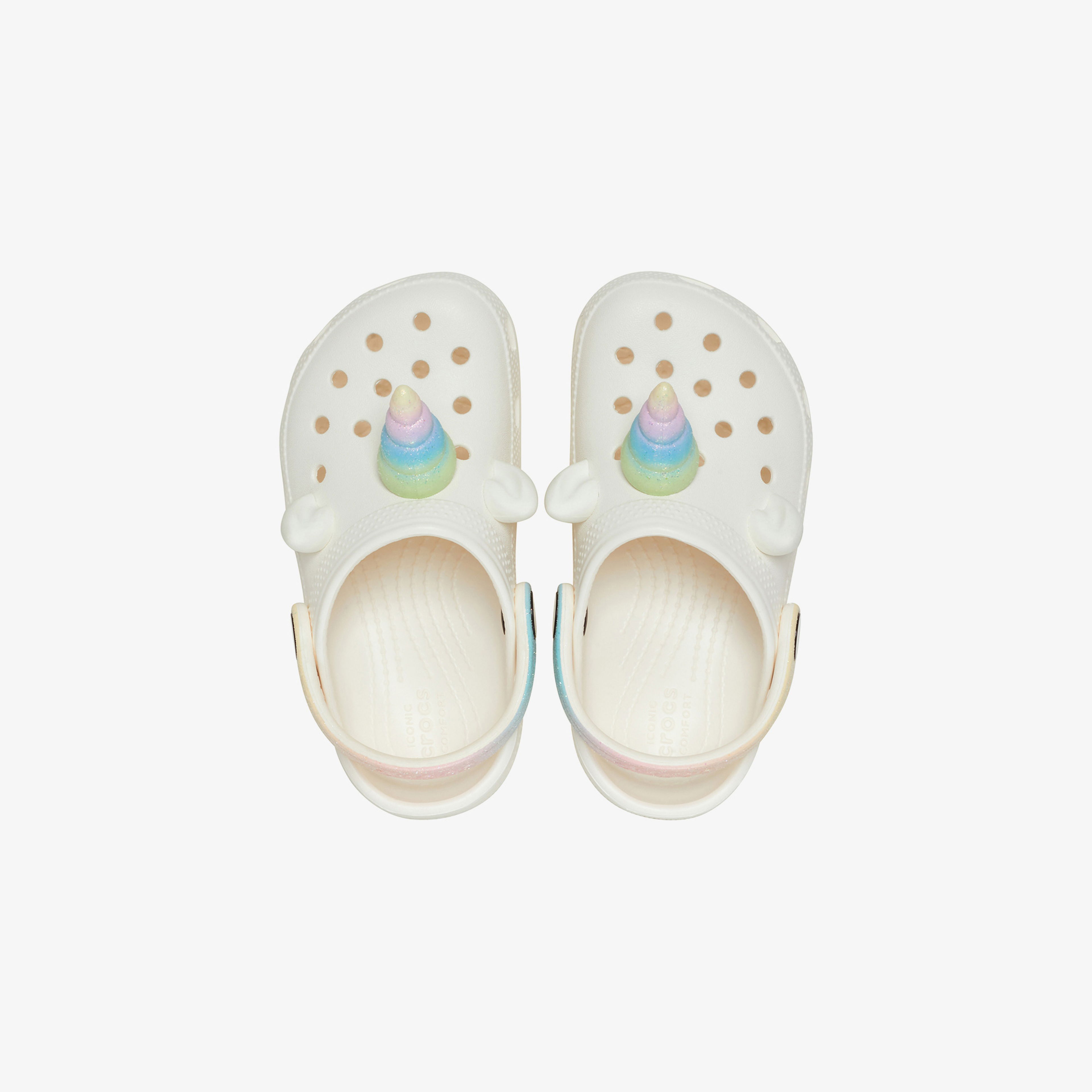 Crocs Classic Iam Rainbow Unicorn Çocuk Beyaz Terlik