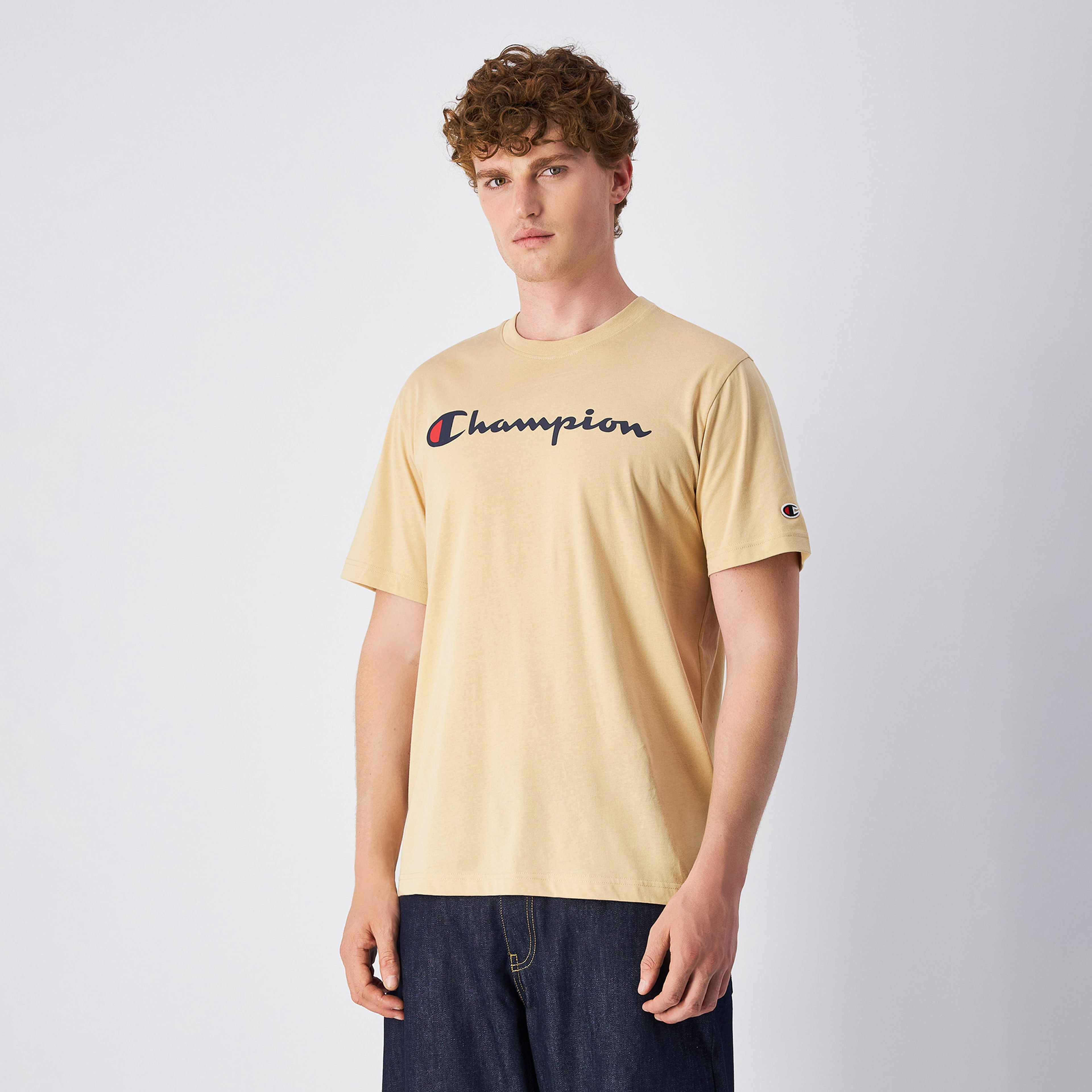 Champion Legacy Erkek Kahverengi T-Shirt