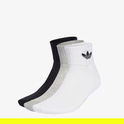 adidas Originals Mid Crew Unisex Siyah/Beyaz/Gri 3'lü Çorap
