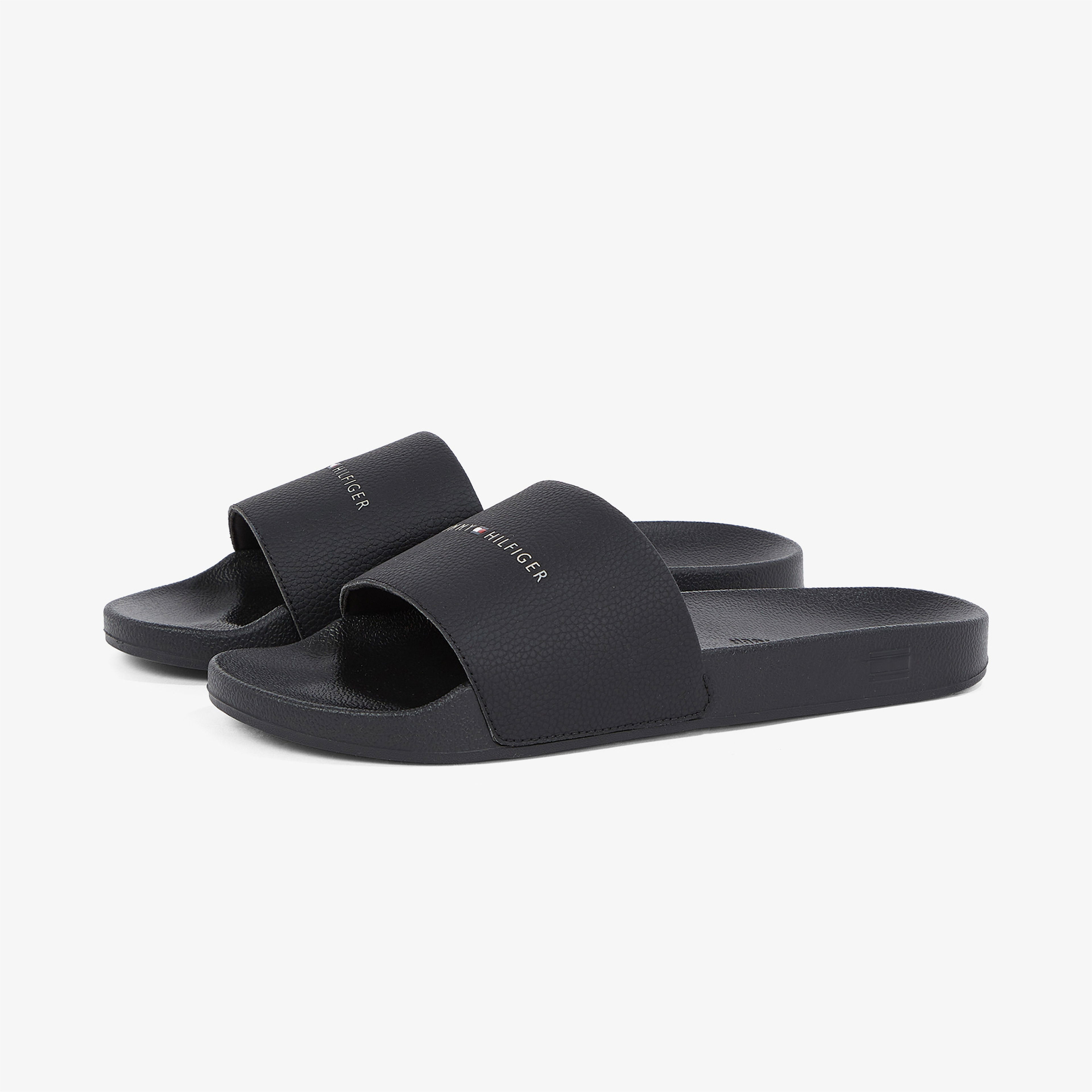 Tommy Hilfiger Hilifger Nyc Pool Erkek Siyah Terlik