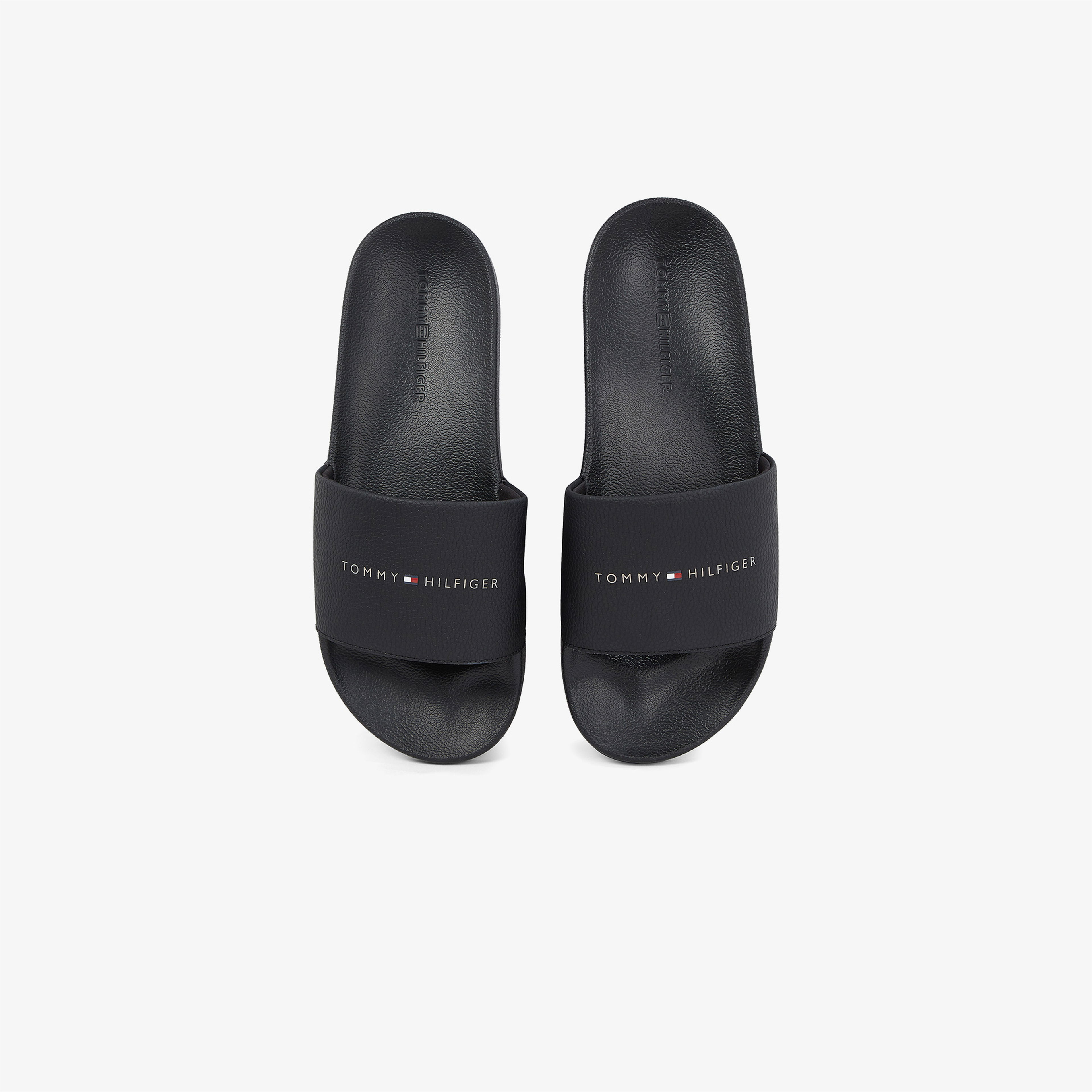 Tommy Hilfiger Hilifger Nyc Pool Erkek Siyah Terlik