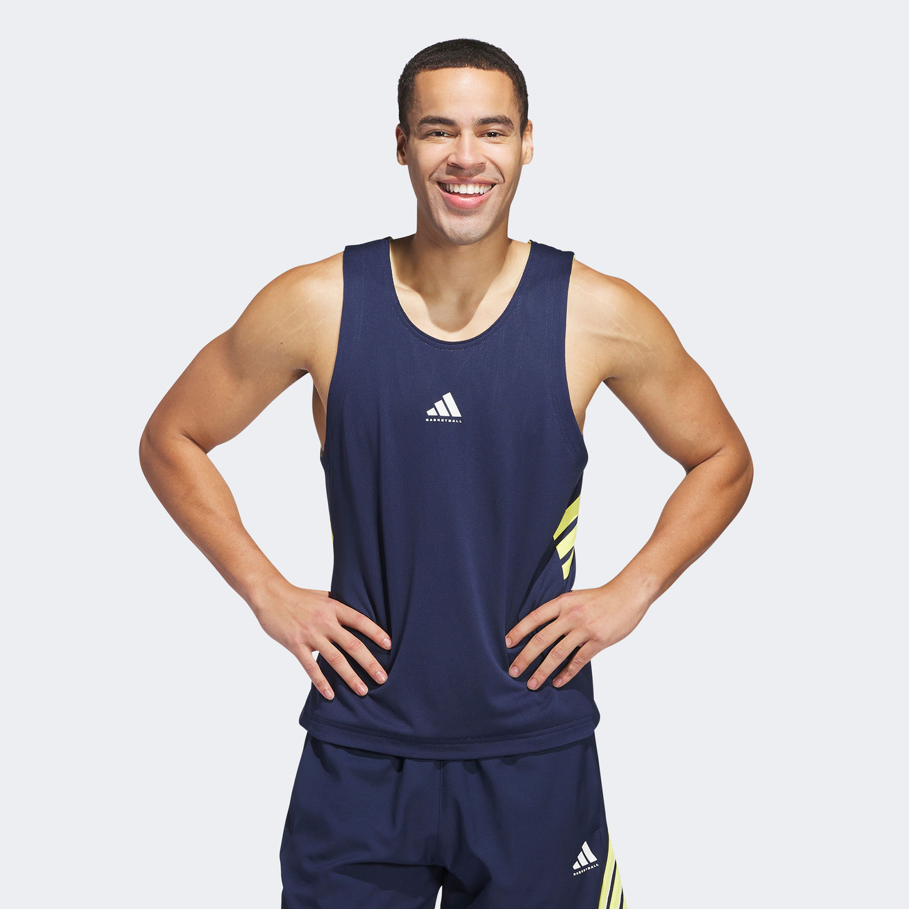 adidas Rev Erkek Mavi Basketbol Forması