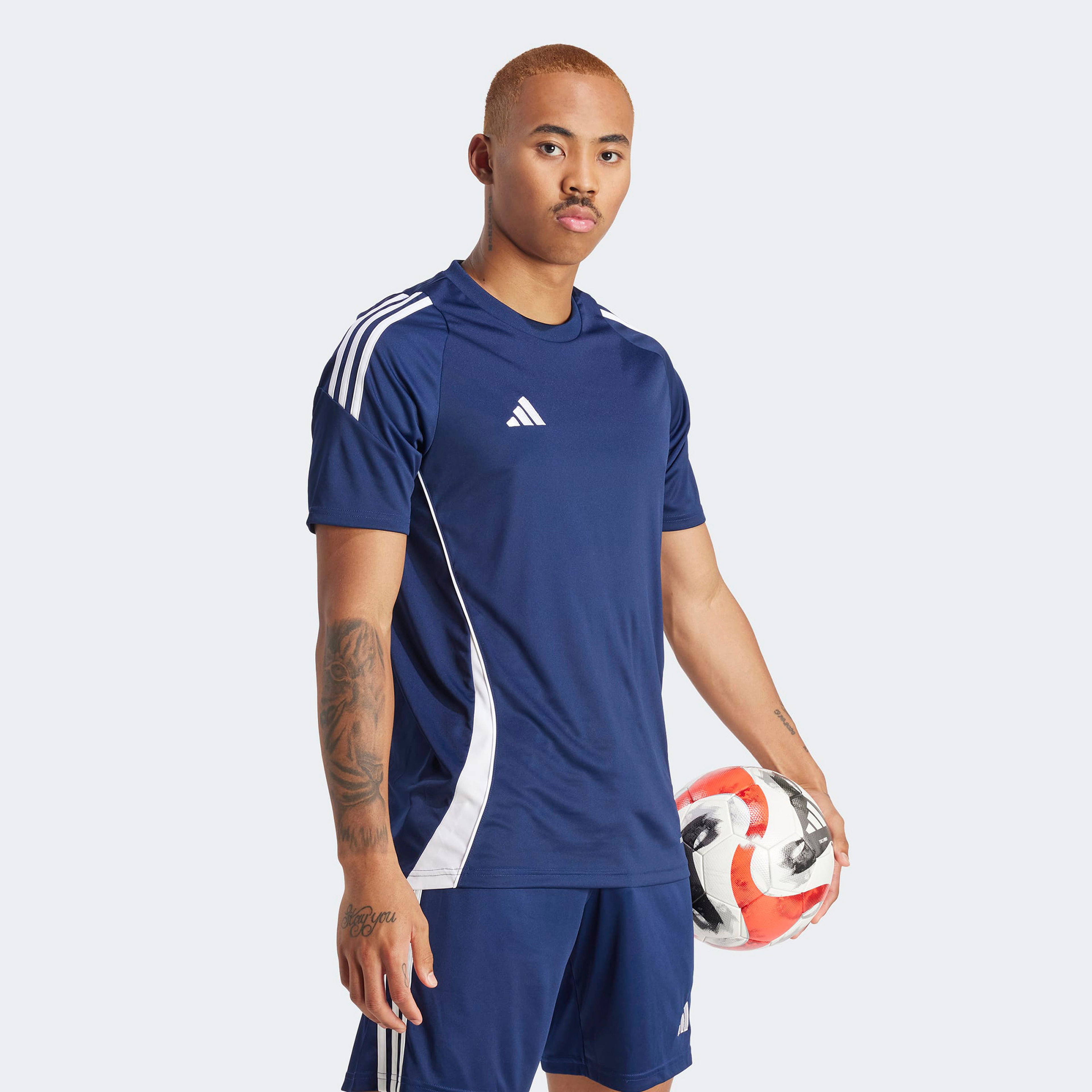 adidas Tiro 24 Erkek Mavi Futbol Forması