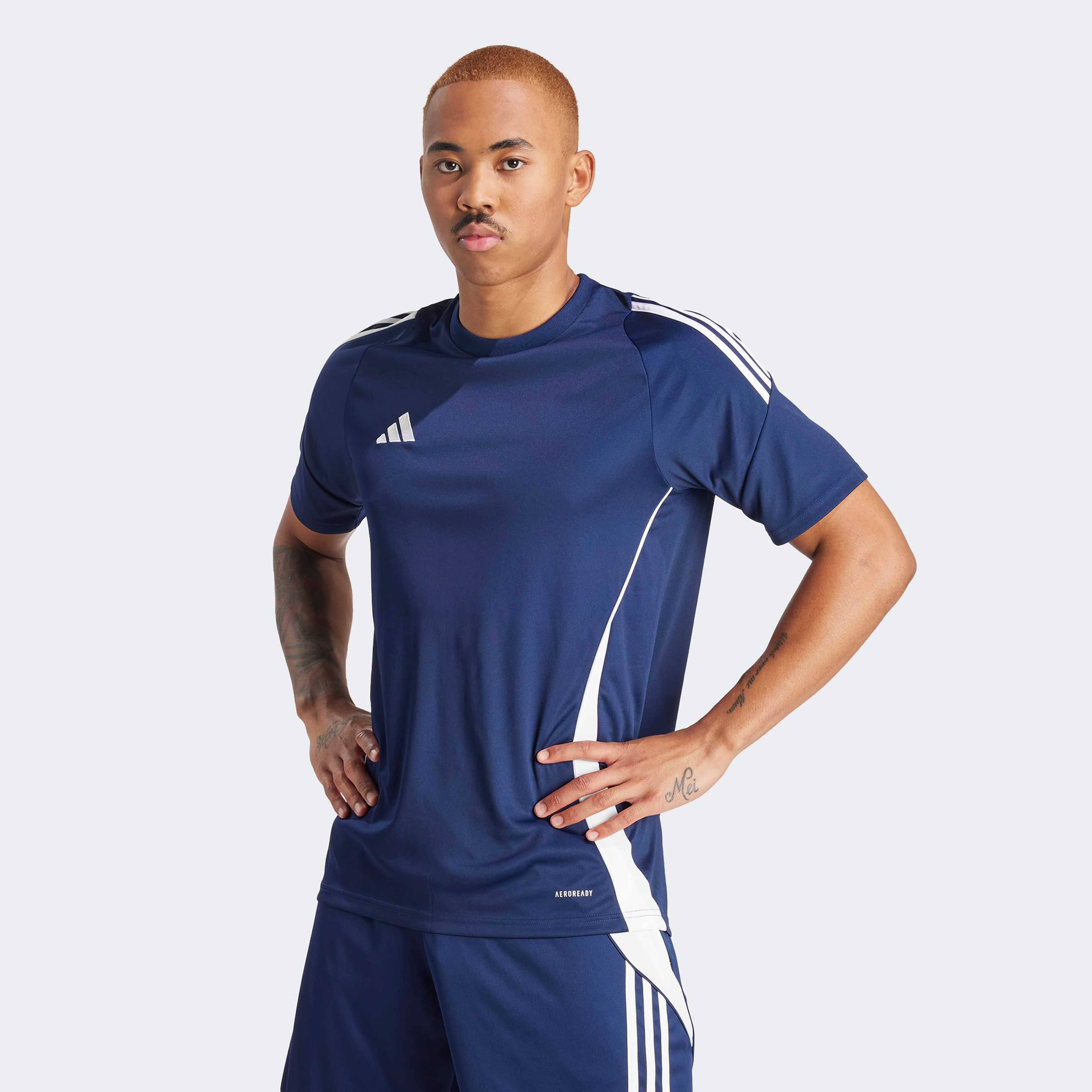 adidas Tiro 24 Erkek Mavi Futbol Forması